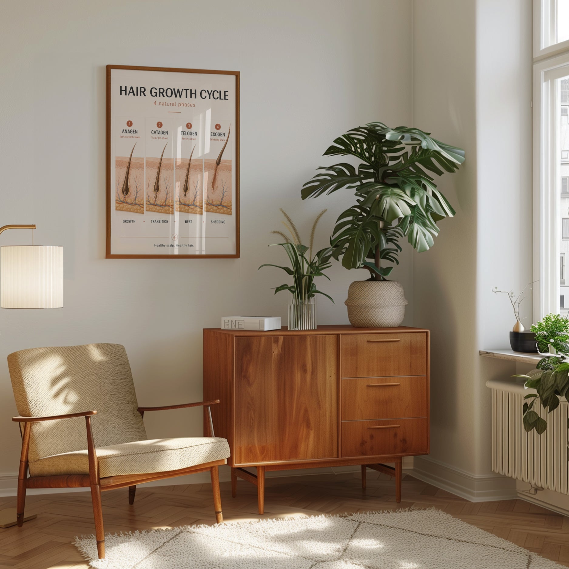Hair Growth Cycle Poster - interior
