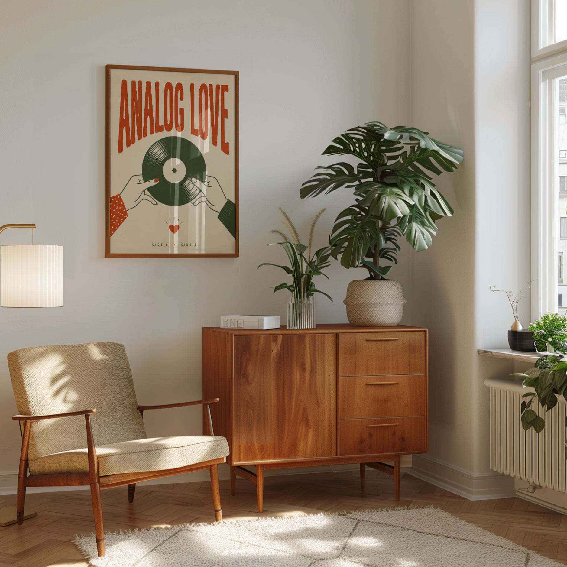 Retro Vinyl Record Poster - interior