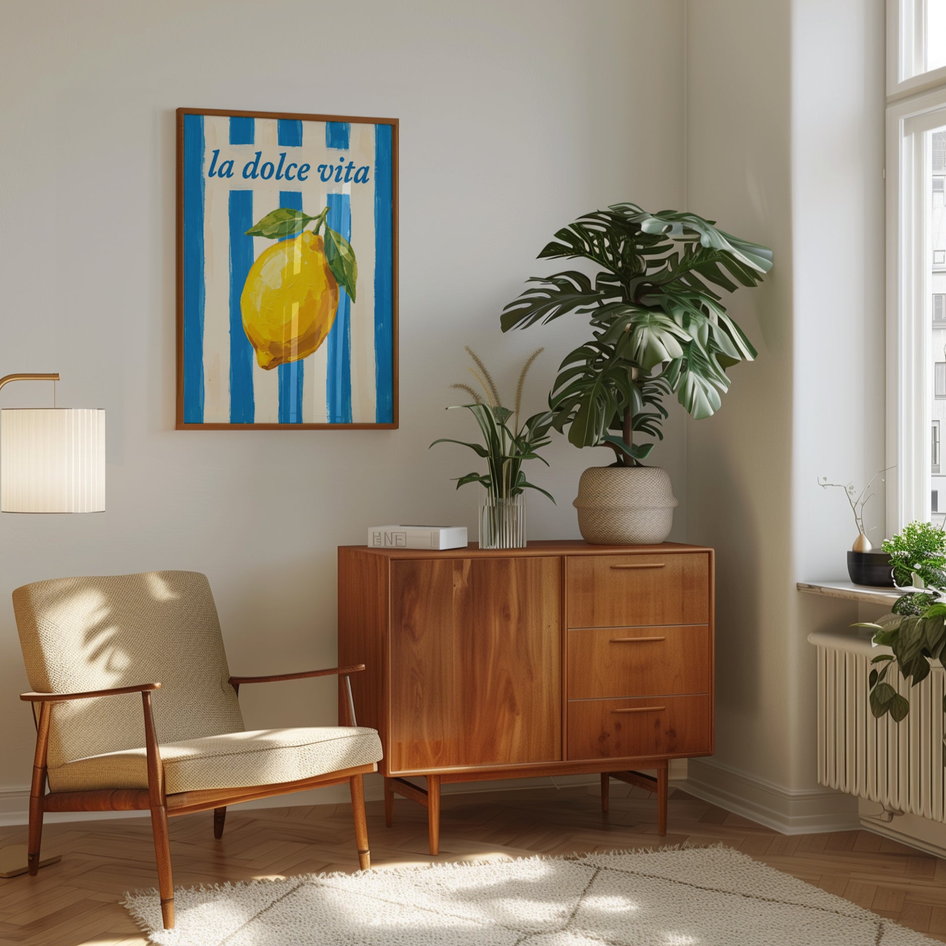 La Dolce Vita Lemon Print - interior