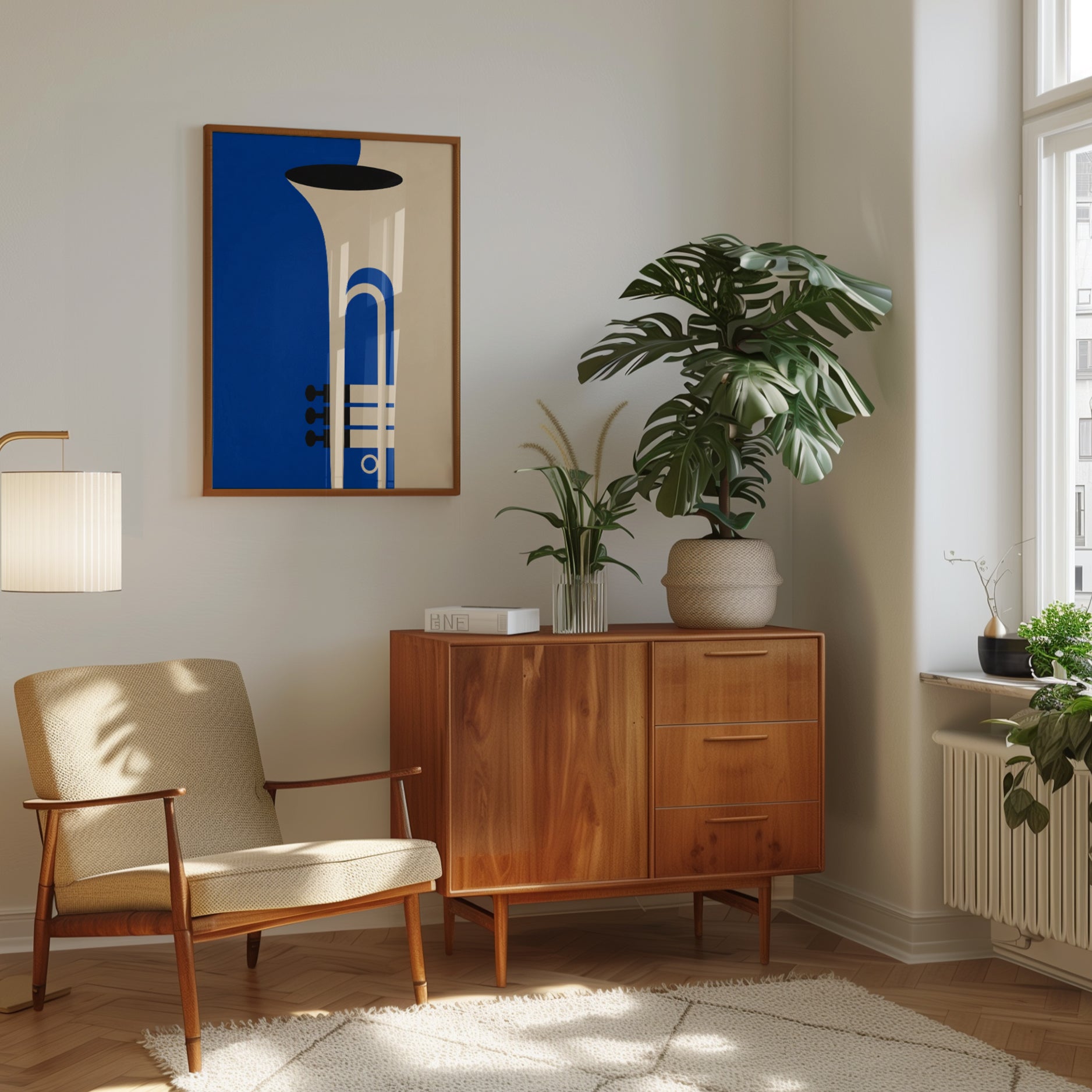 Jazz Trumpet Wall Art – Music Print - interior