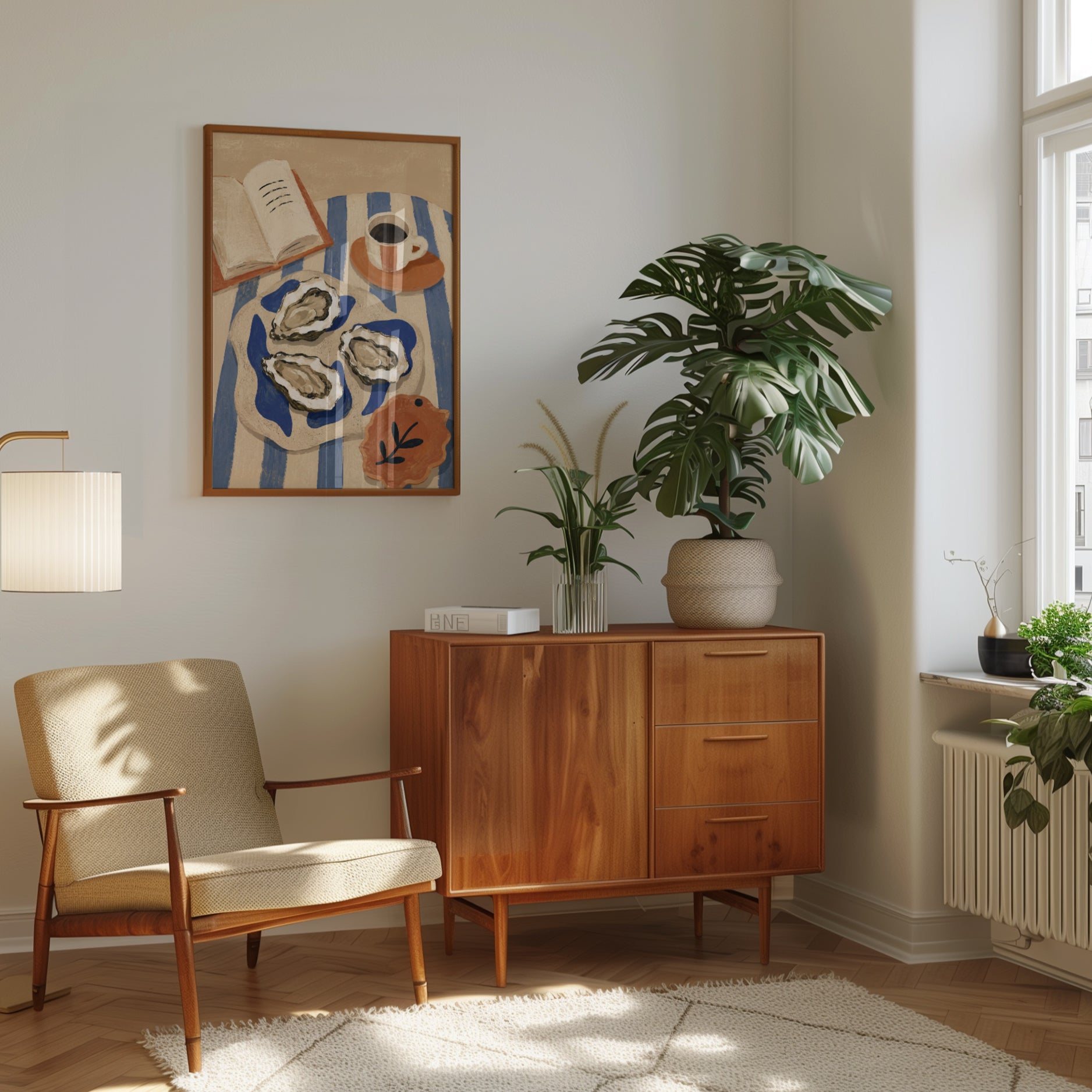 Coffee and Book Wall Art - interior