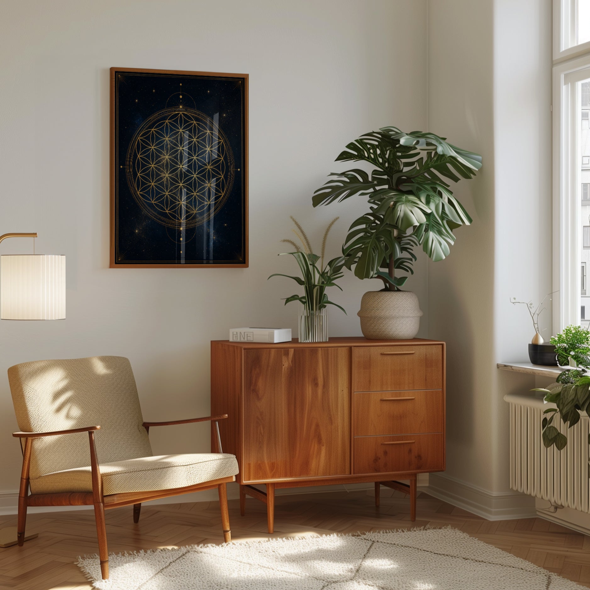 Sacred Geometry Flower of Life Print - interior