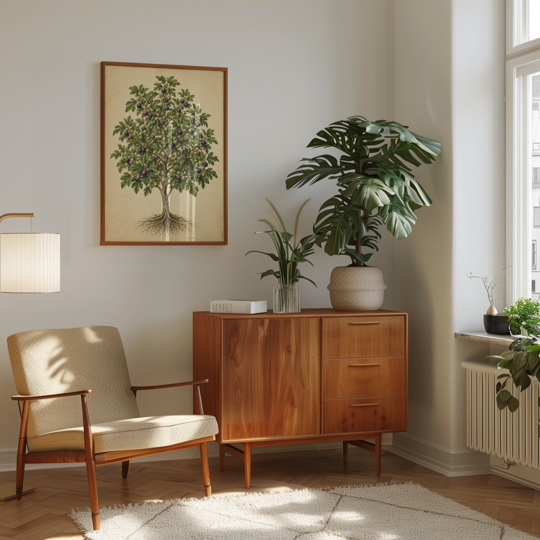 Fig Tree Botanical Print: Vintage Scientific Illustration - interior