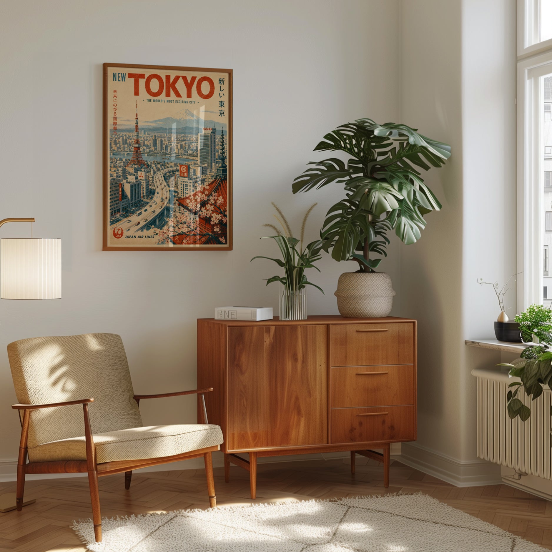 Tokyo Travel Poster – Vintage Japan Wall Art - interior