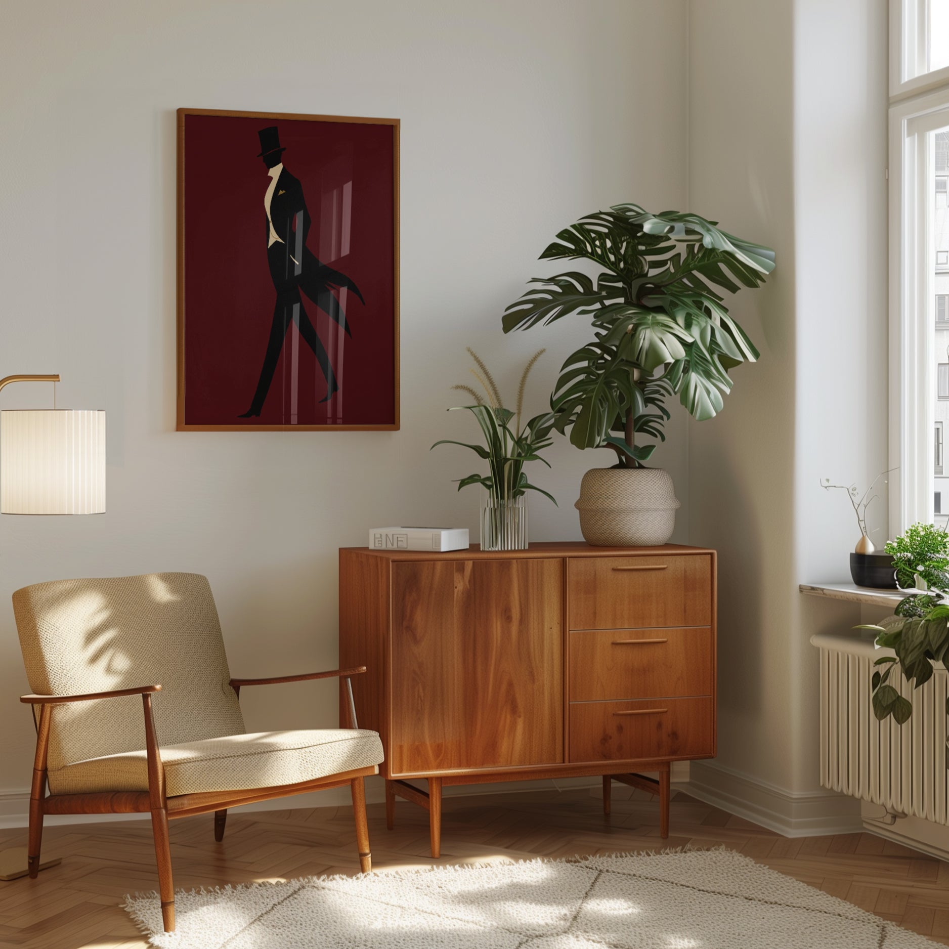 Gentleman Wall Art – Victorian Man Print - interior