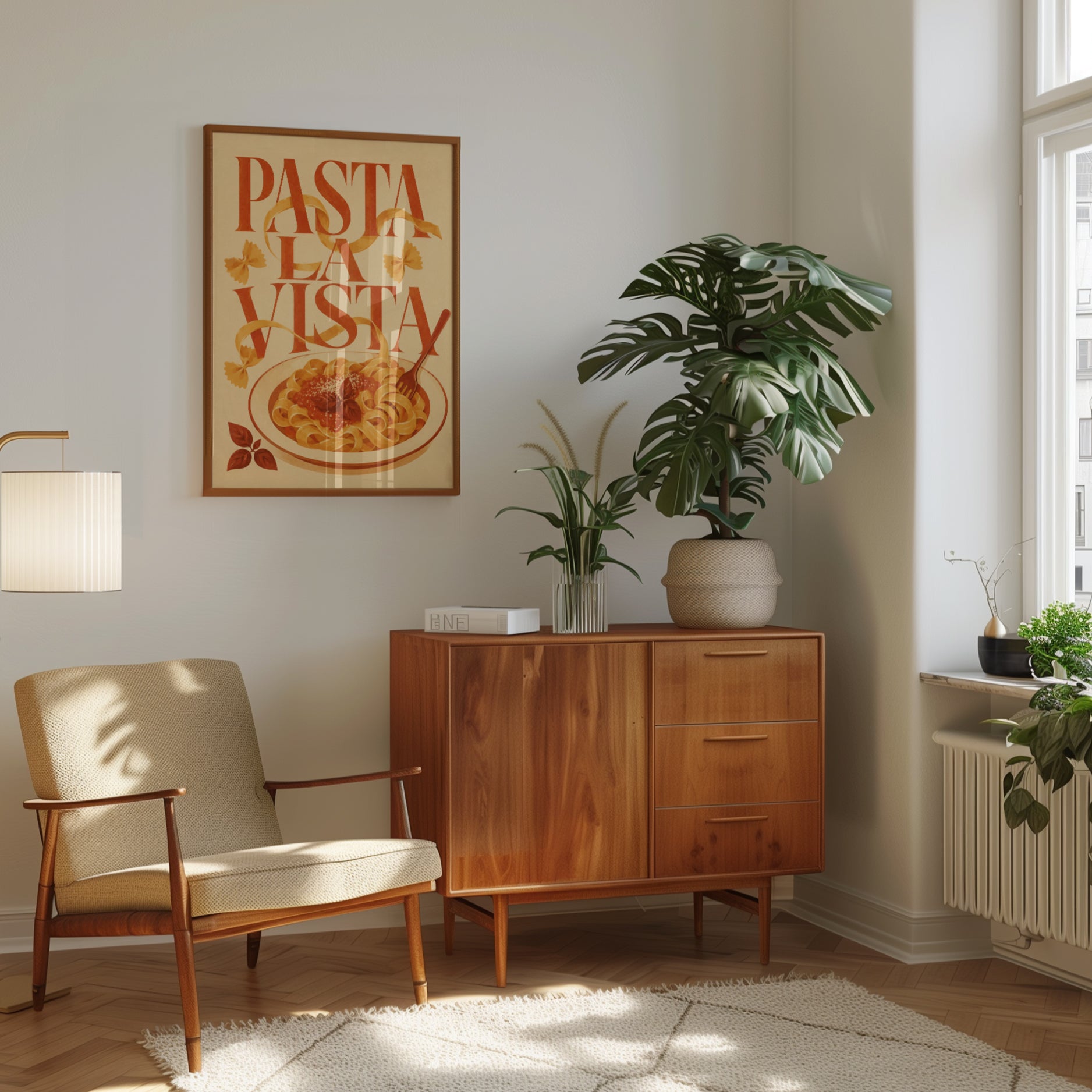 Retro Italian Kitchen Print - interior