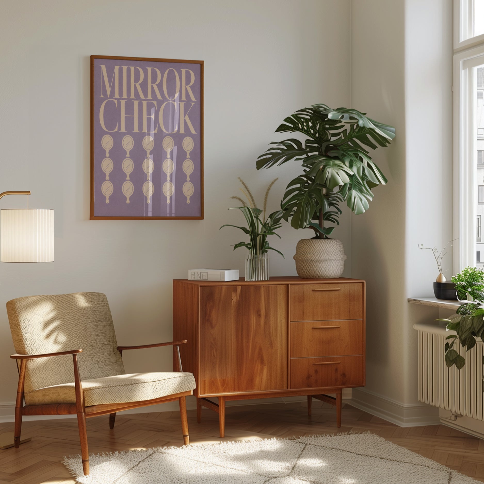 Retro Bathroom Print - interior