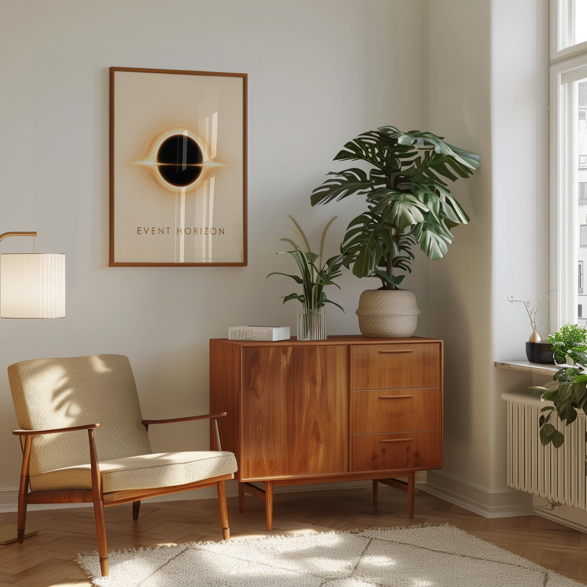 Black Hole Wall Art – Event Horizon Print - interior