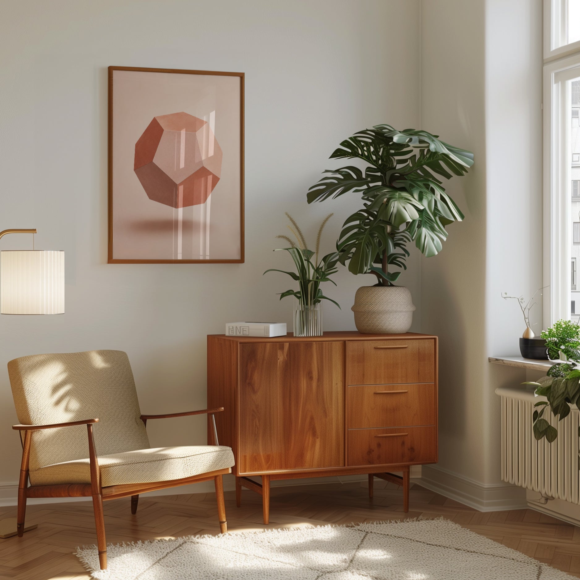 Geometric Wall Art – Modern Abstract Print - interior