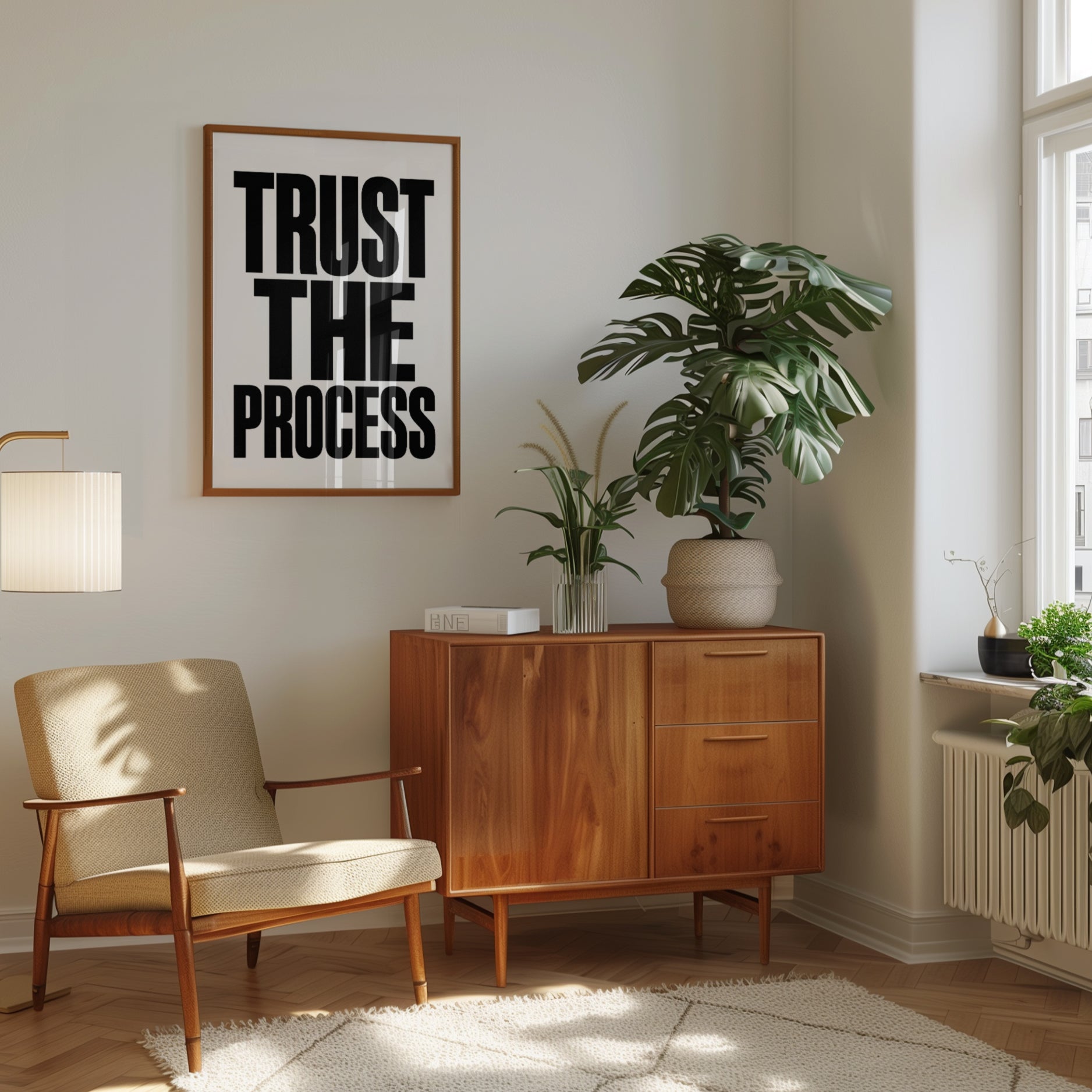 Trust the Process Print – Motivational Wall Art - interior