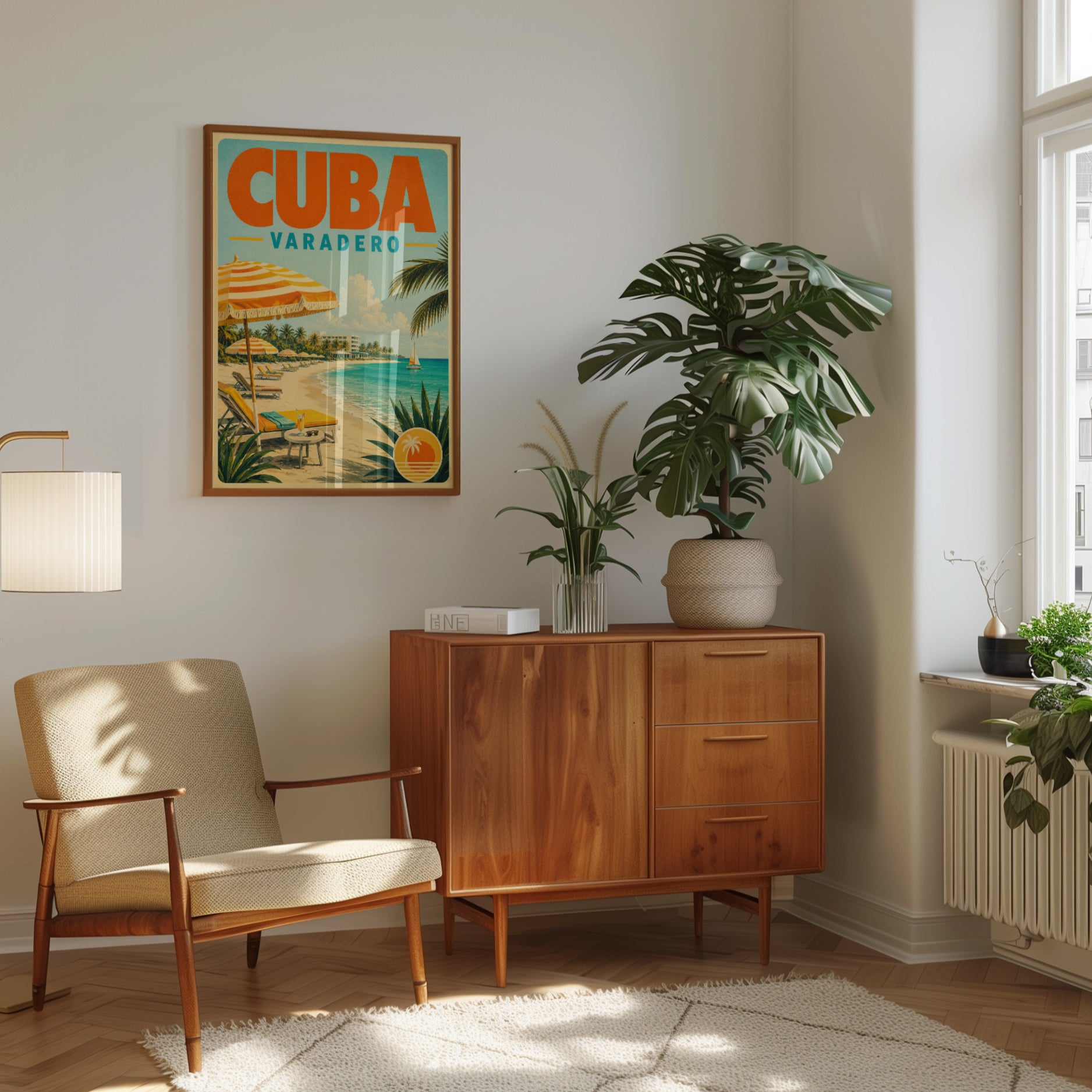 Cuba Travel Poster – Varadero Beach Wall Art - interior