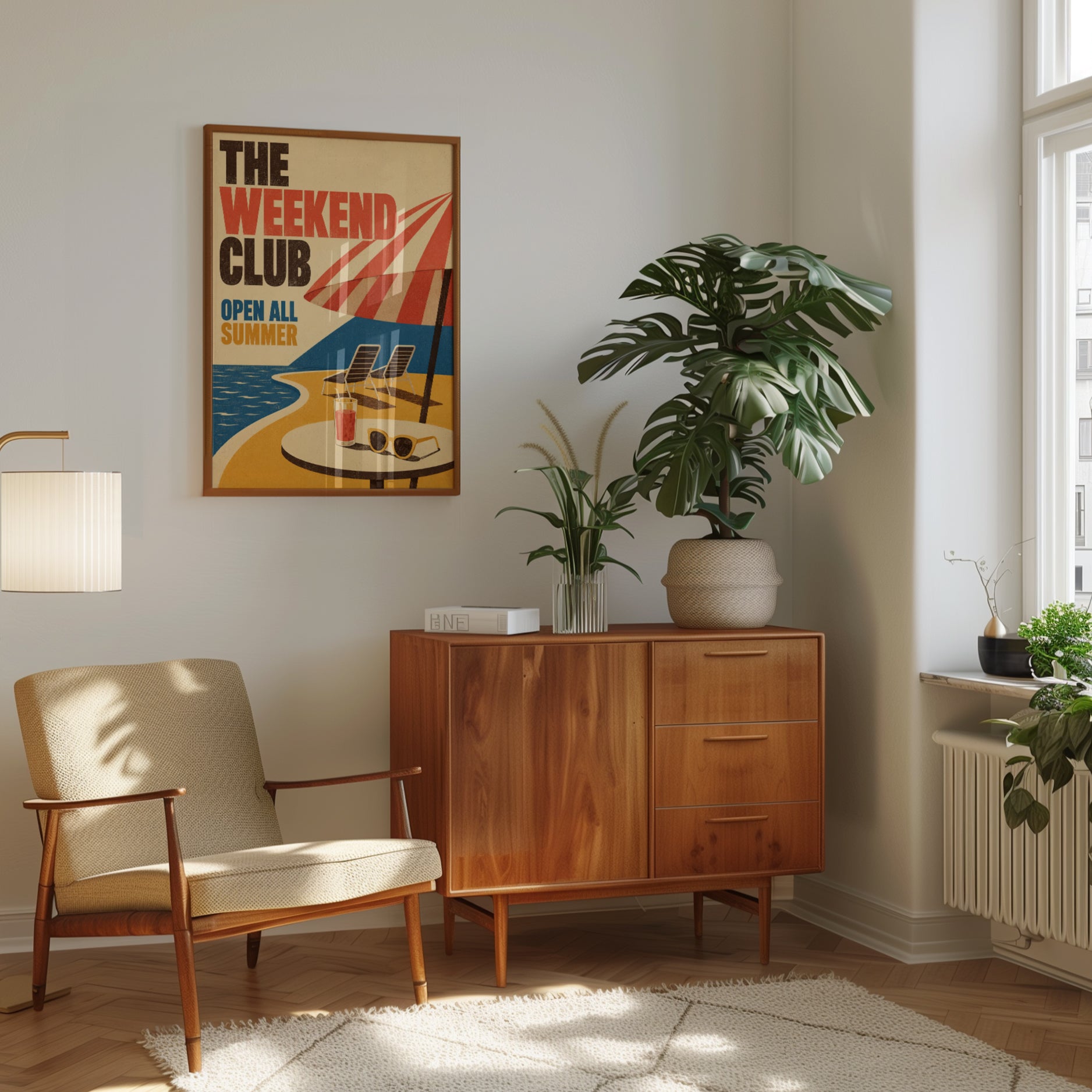 Retro Beach Poster – Summer Wall Art - interior