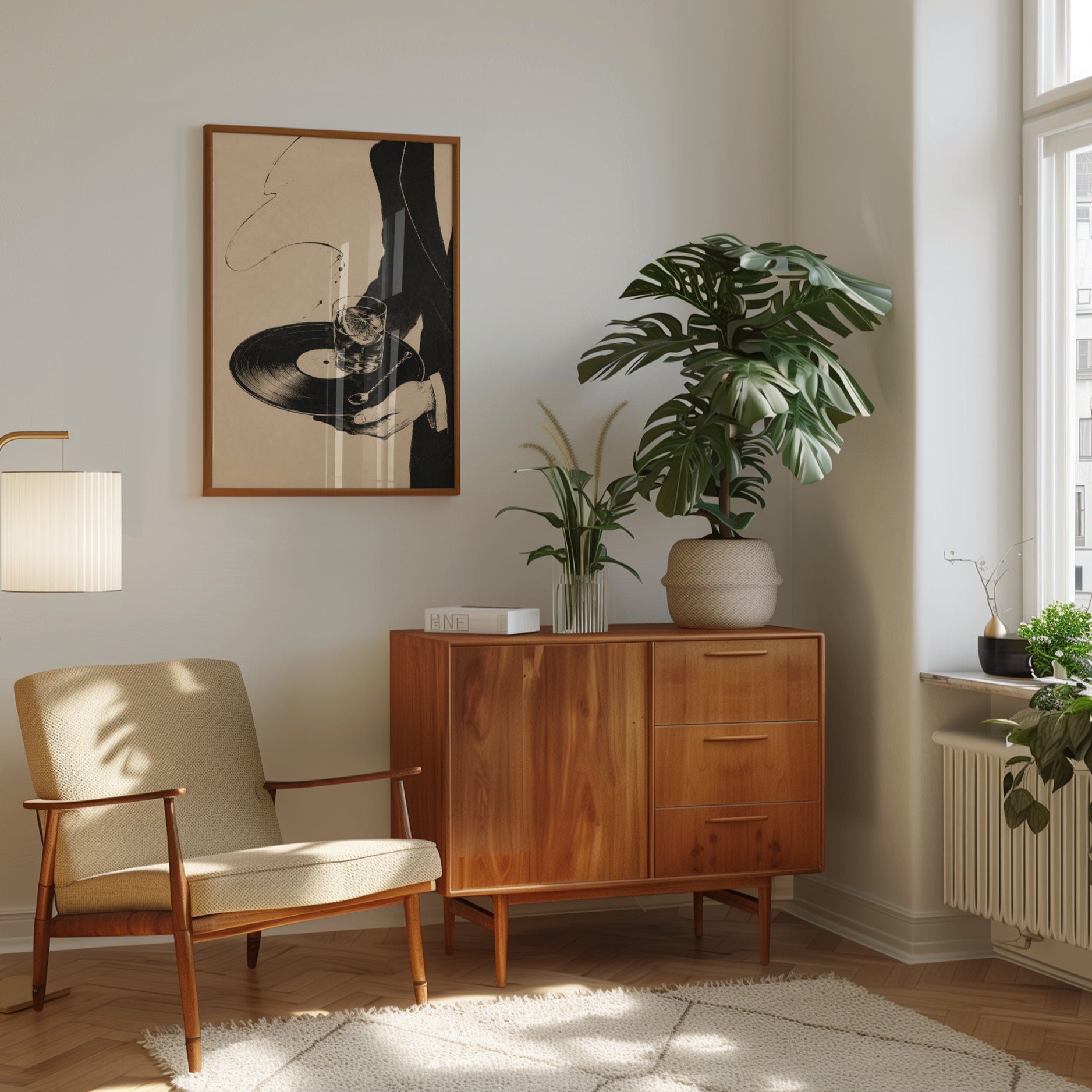 Vinyl Record Wall Art – Music Lover Print - interior
