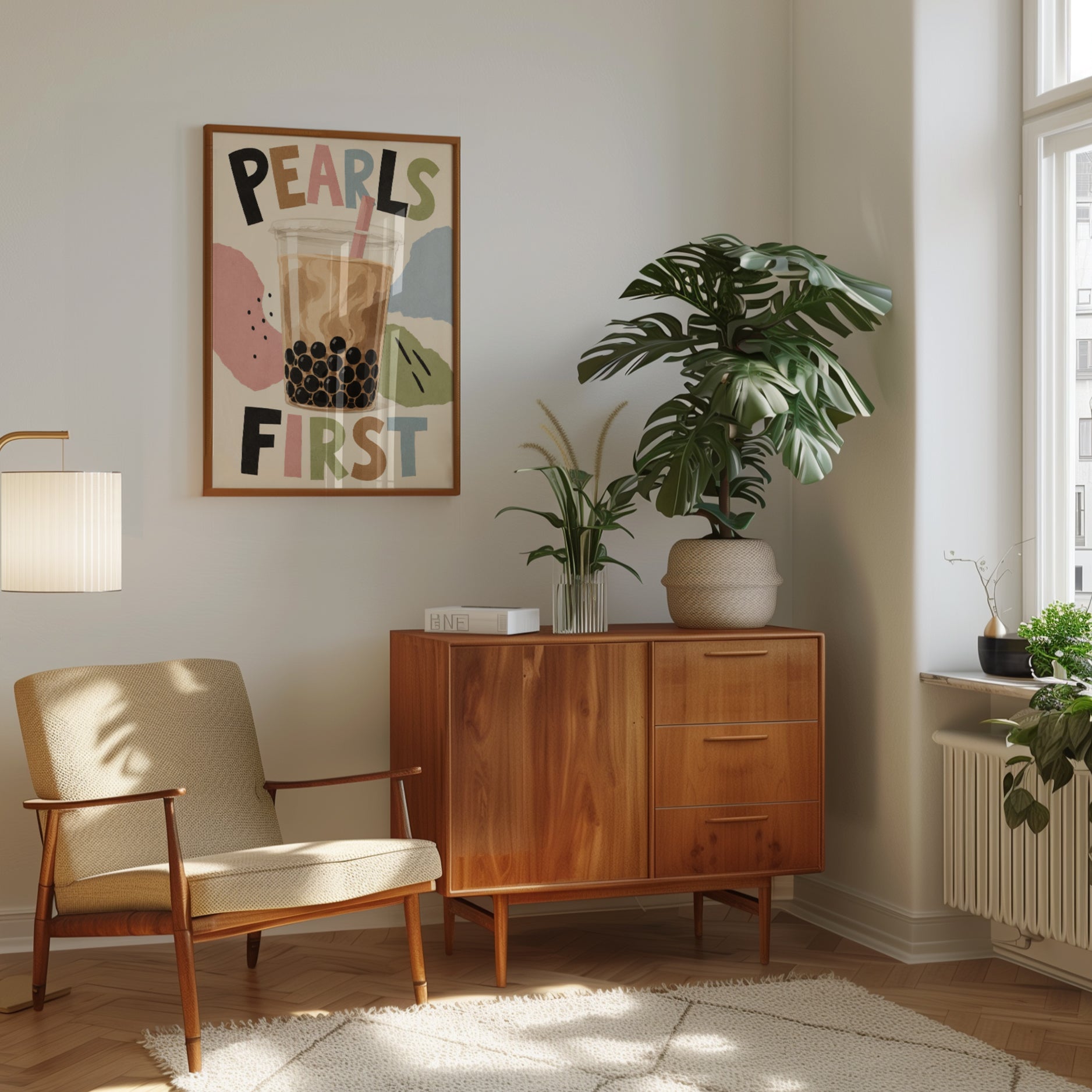 Boba Tea Wall Art – Bubble Tea Print - interior