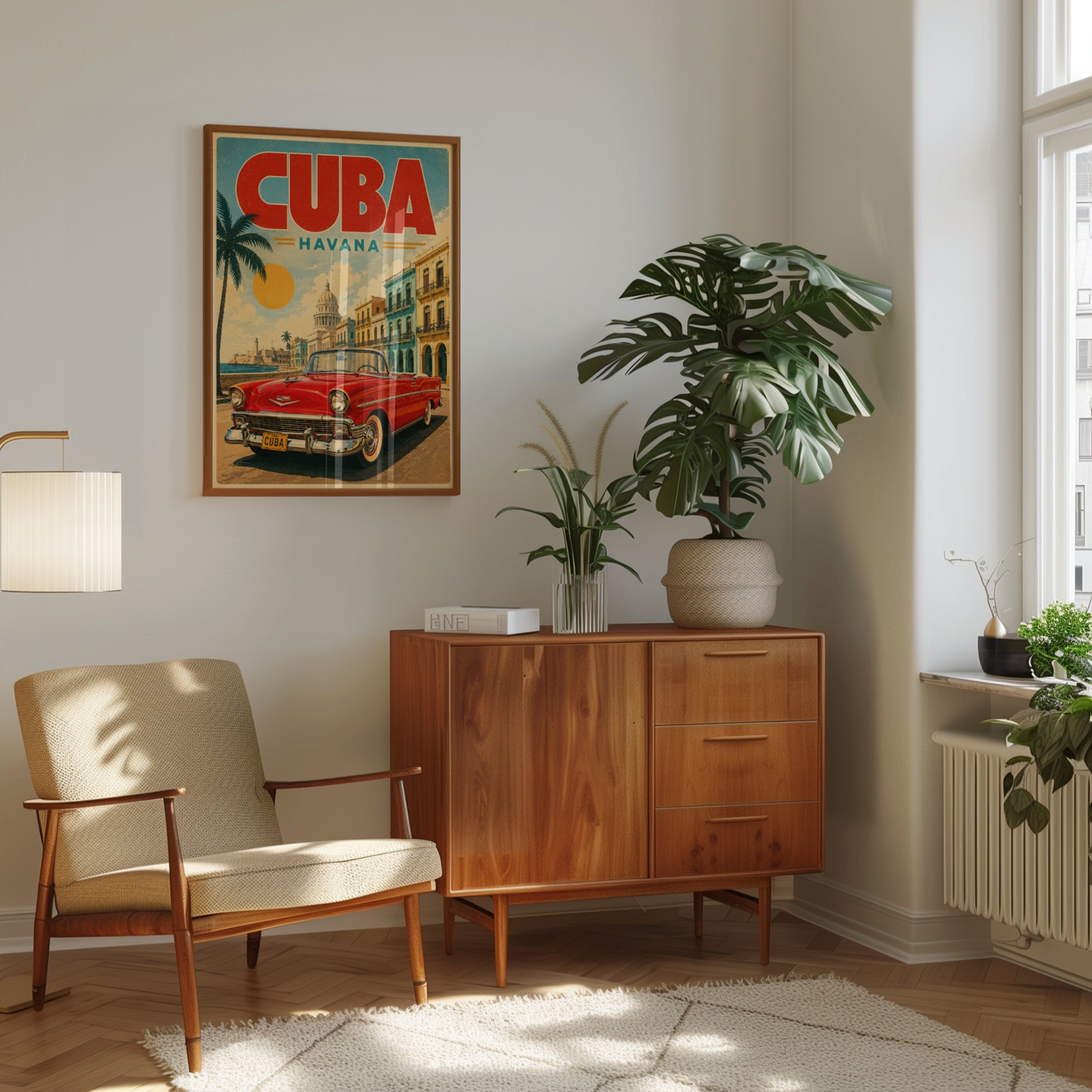 Cuba Travel Poster – Havana Vintage Print - interior