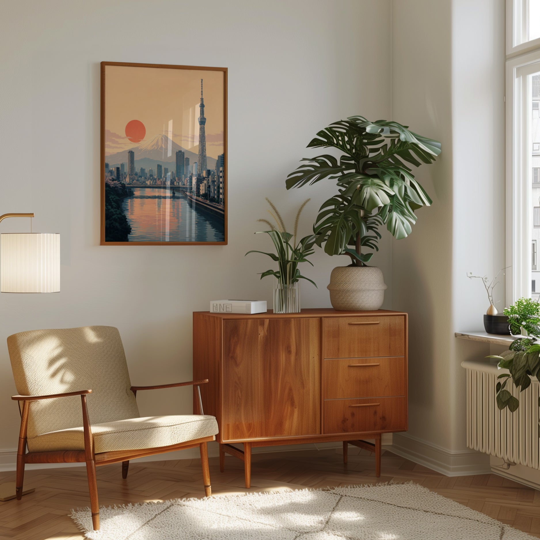 Tokyo Skyline Print – Mount Fuji Poster - interior