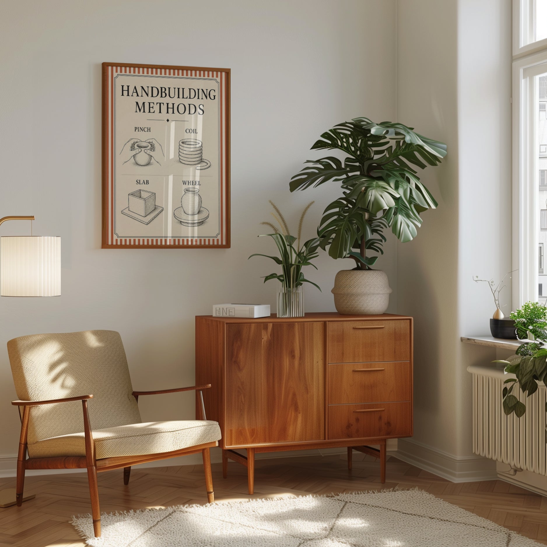 Pottery Wall Art – Handbuilding Methods Print - interior