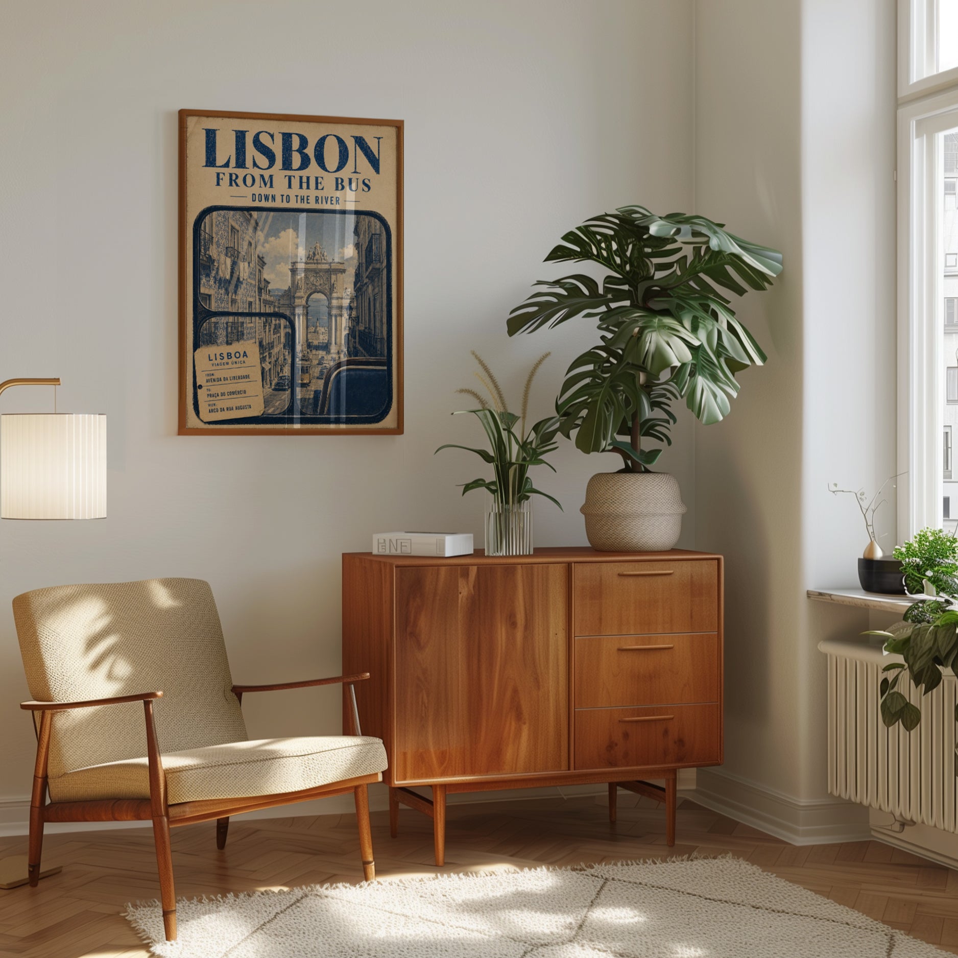 Lisbon Travel Poster – Vintage Portugal Print - interior