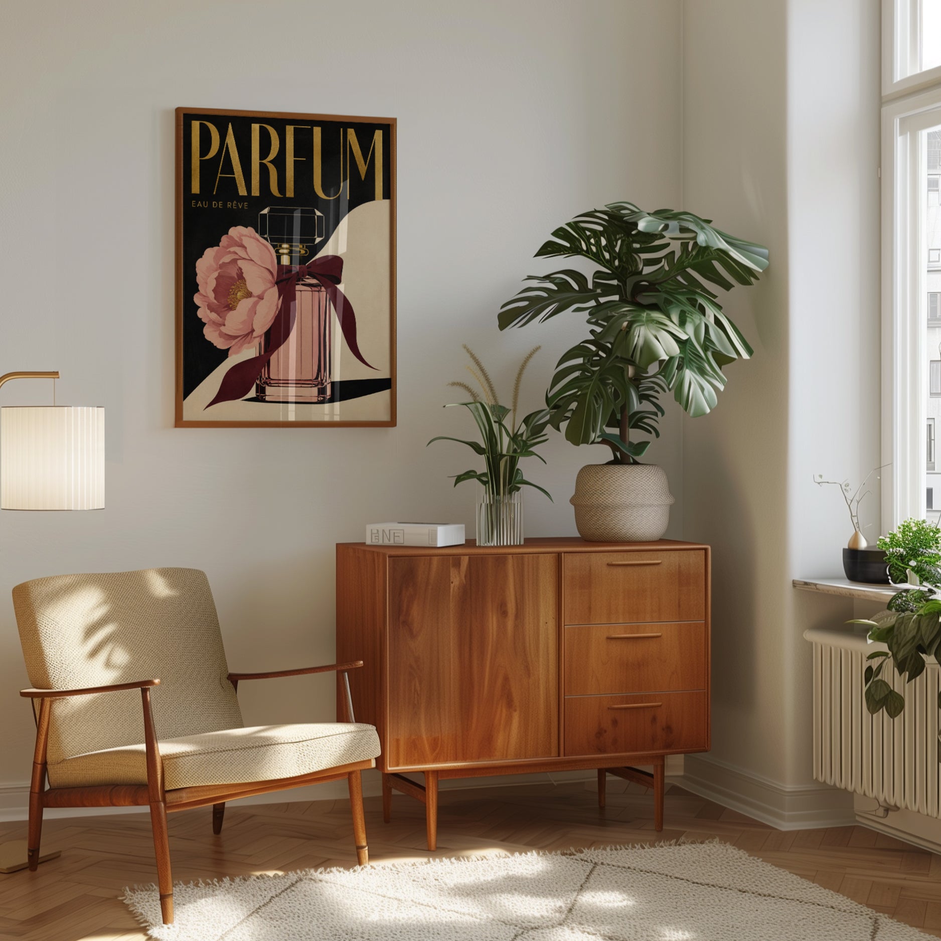 Perfume Wall Art – Vintage Fashion Print - interior