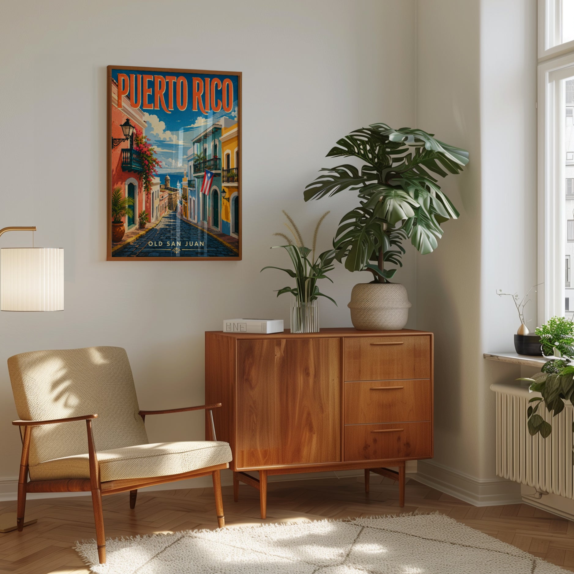 Puerto Rico Poster – Old San Juan Travel Print - interior