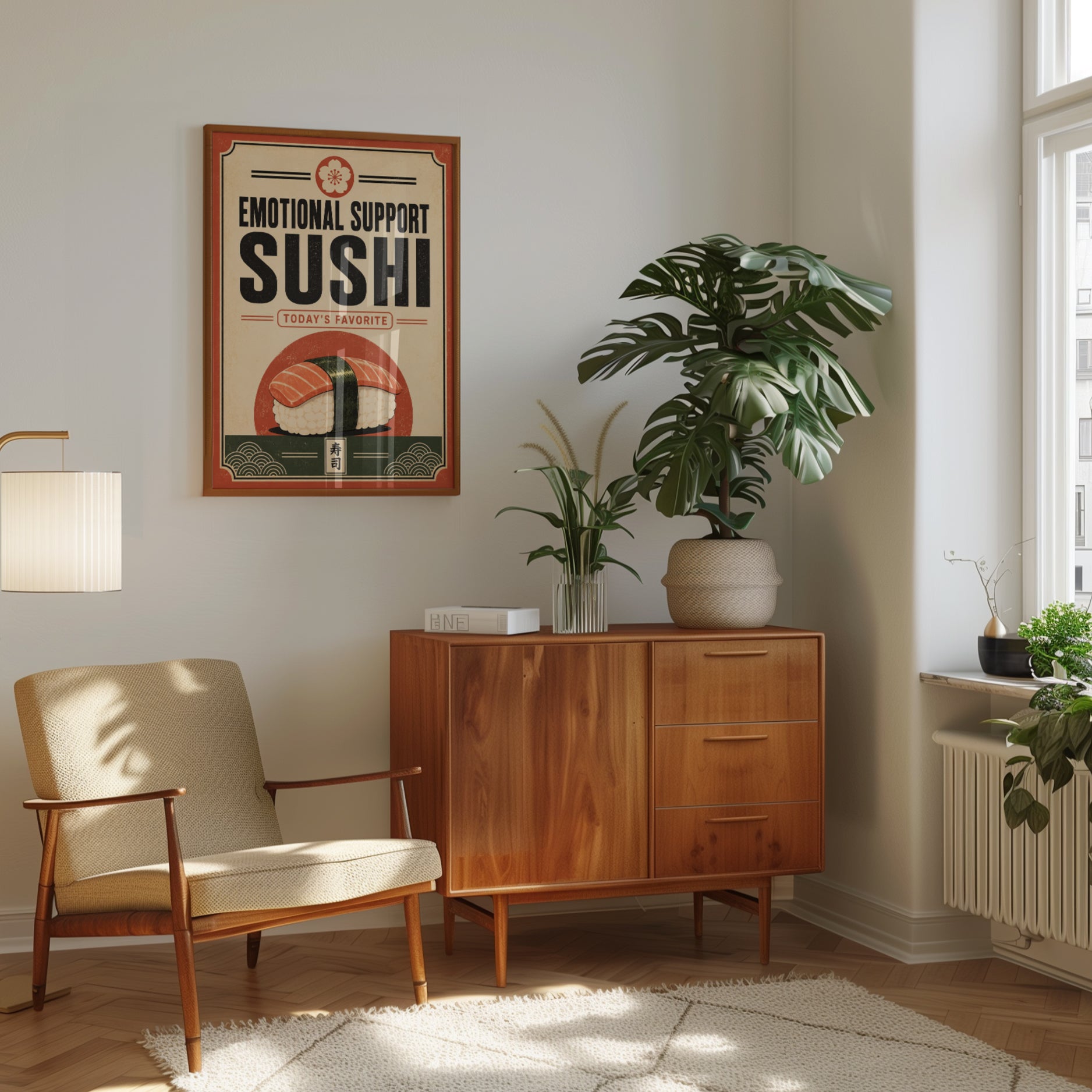 Sushi Wall Art – Funny Kitchen Decor - interior
