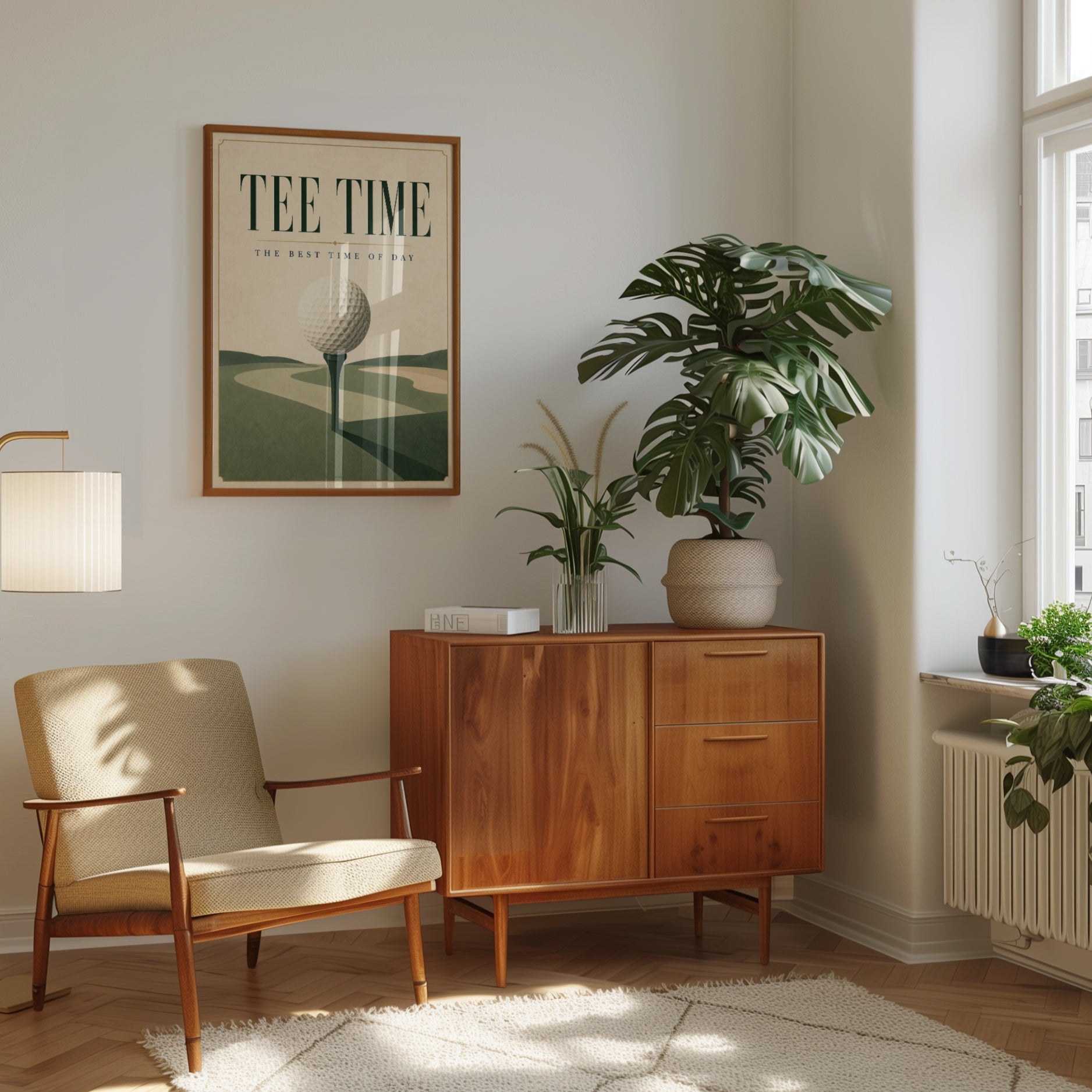 Golf Wall Art – Tee Time Print - interior