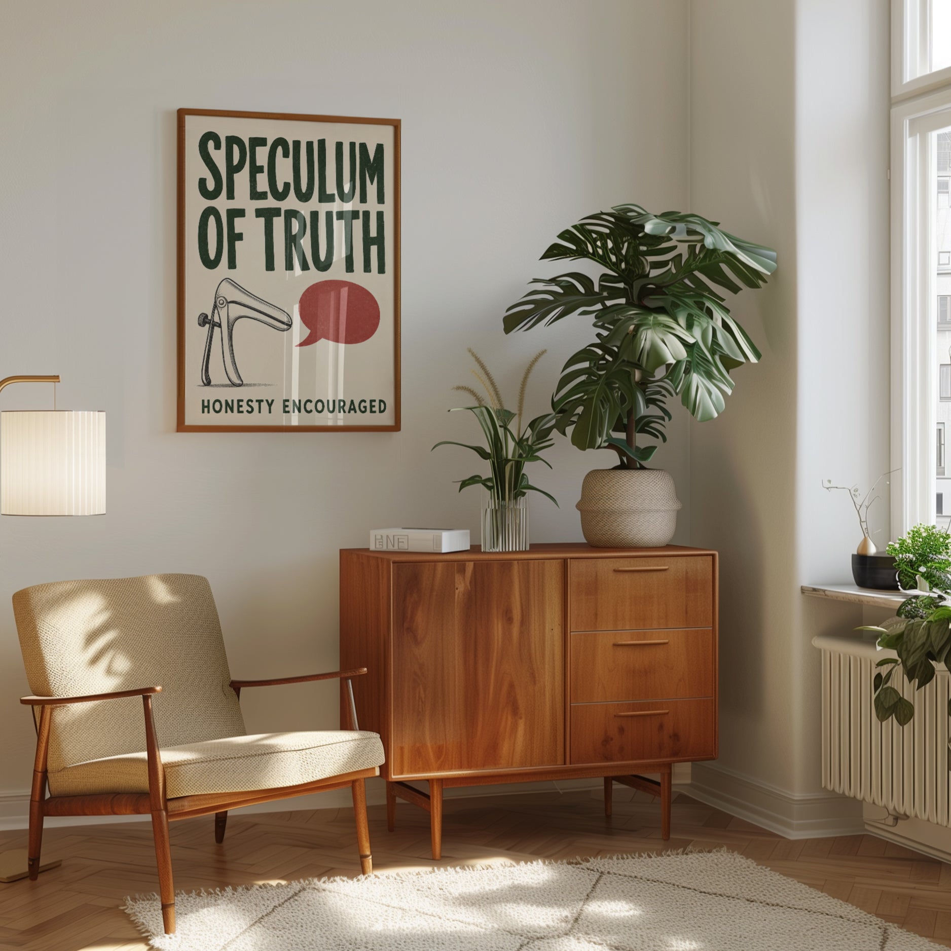 Vintage Typography Print – Retro Wall Art - interior