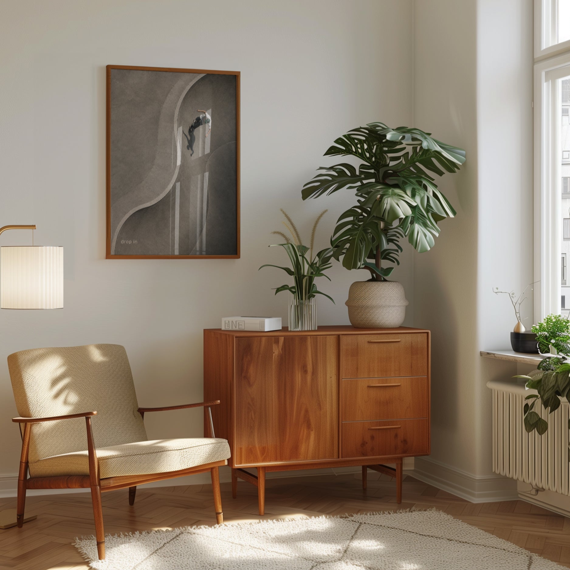 Skate Park Wall Art – Skateboarding Print - interior