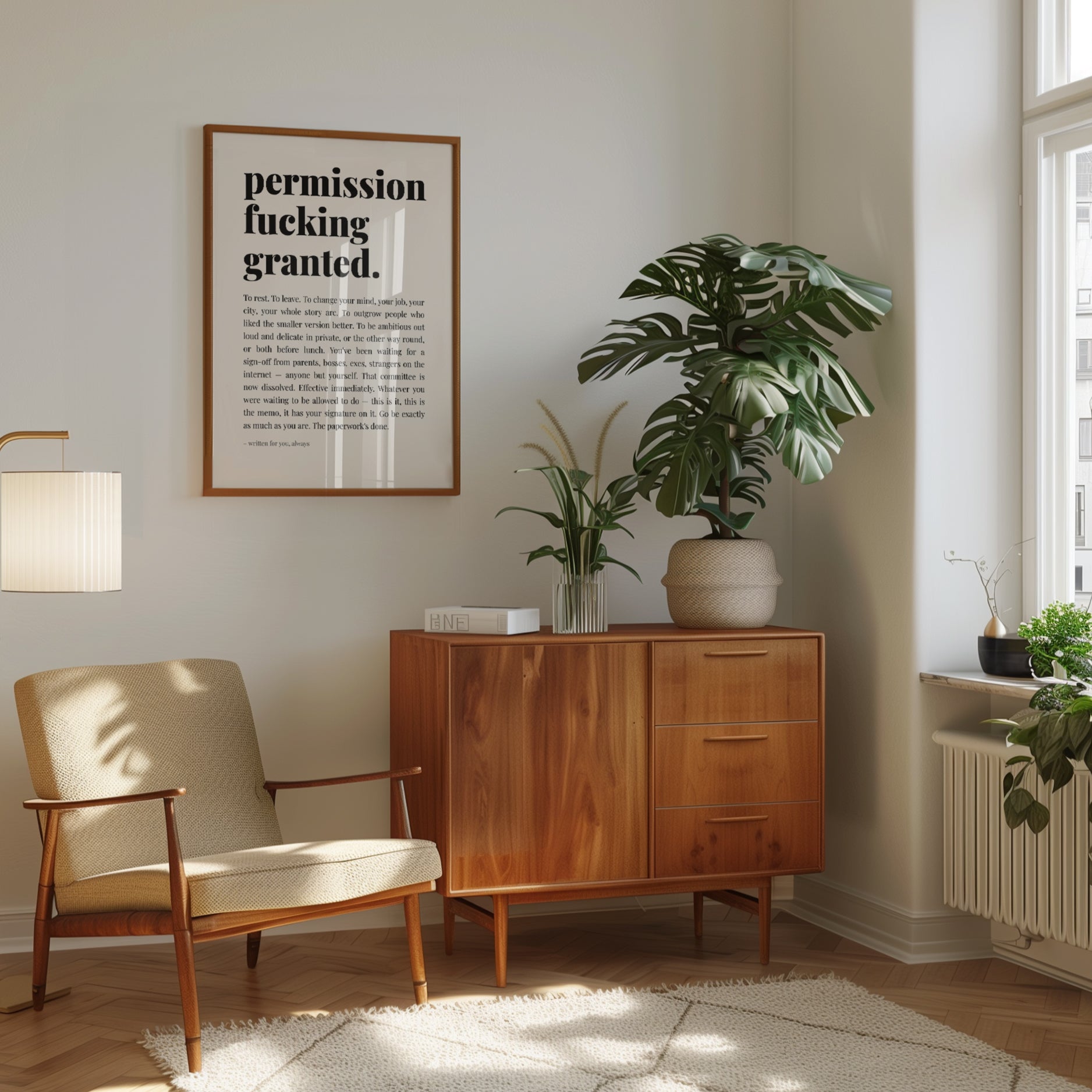 Permission Granted Print - interior