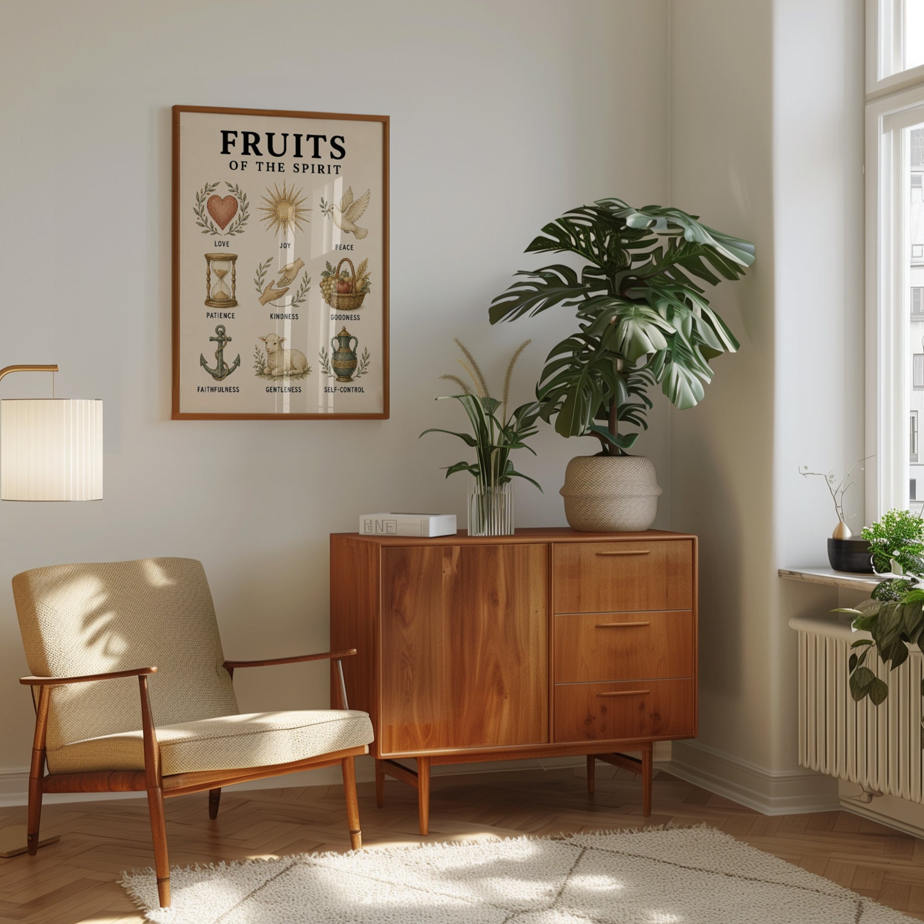 Fruits of the Spirit Print: Christian Inspirational Art - interior