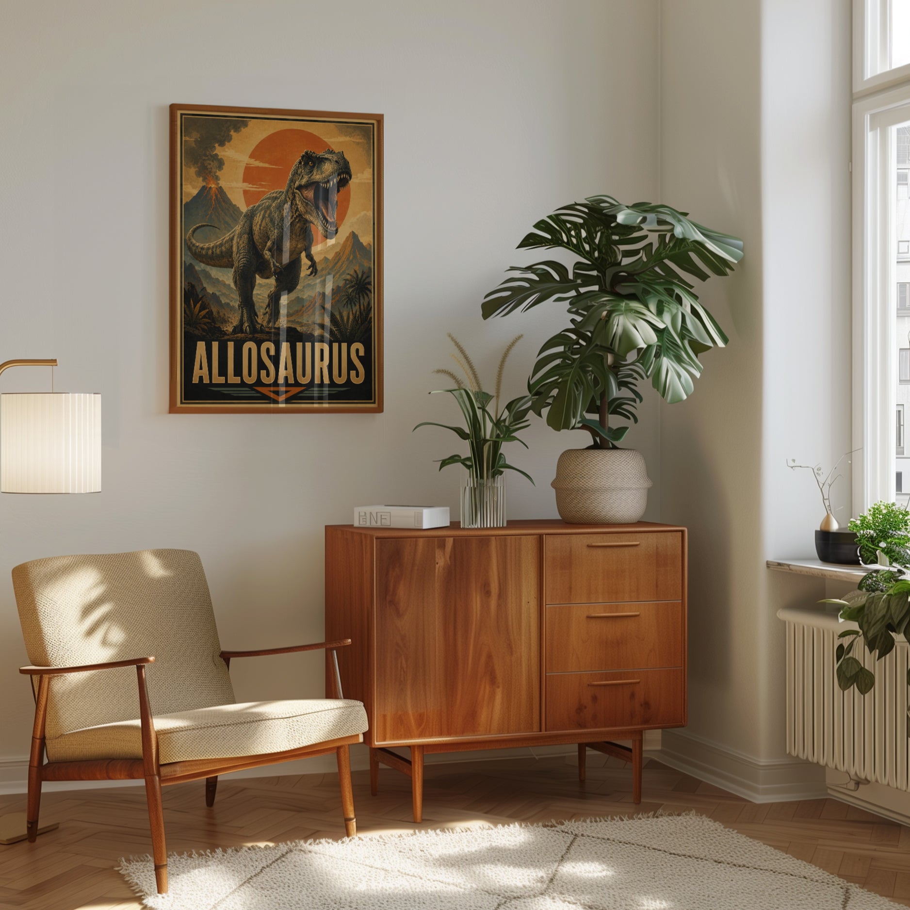 Allosaurus Dinosaur Print - interior