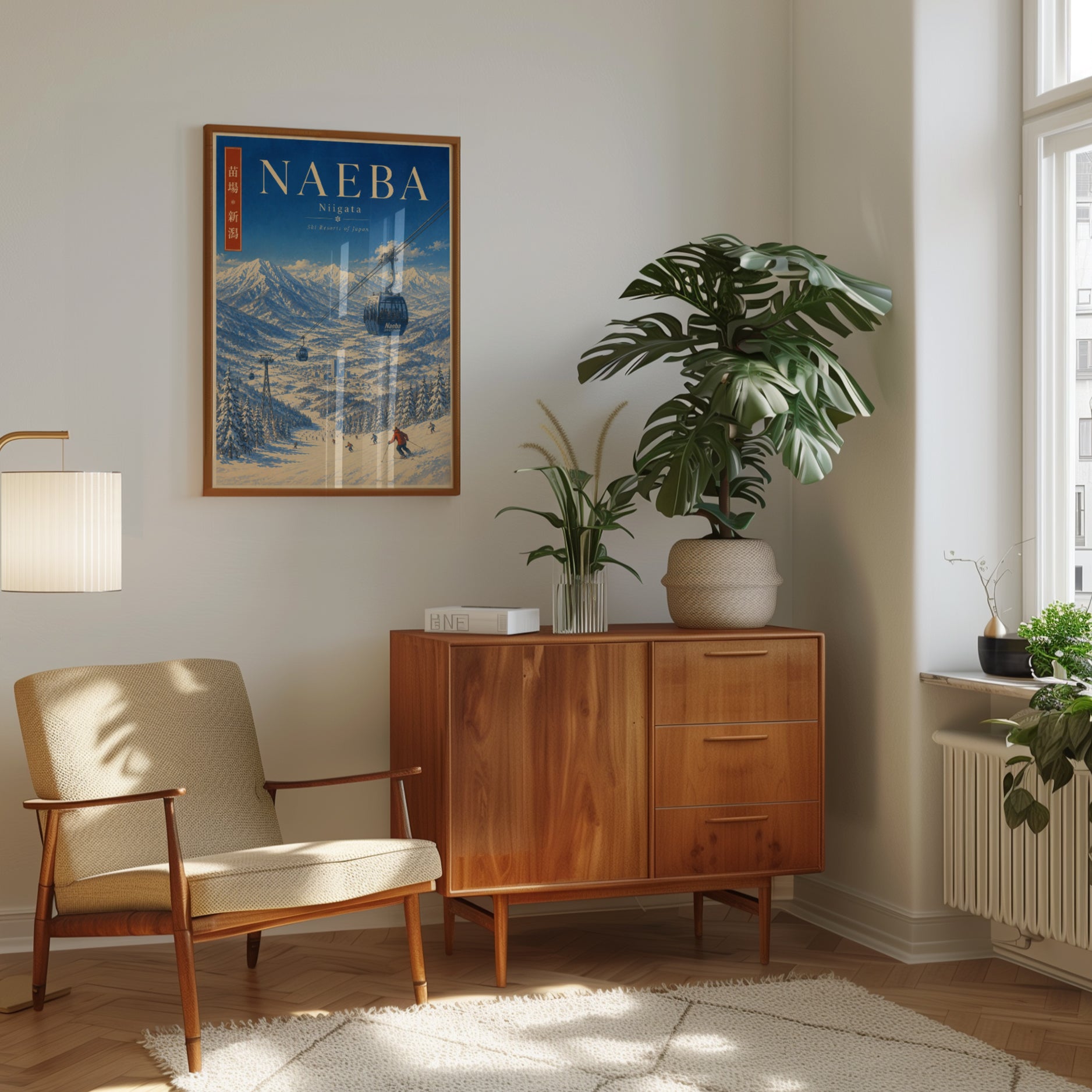 Naeba Ski Resort Vintage Poster - interior
