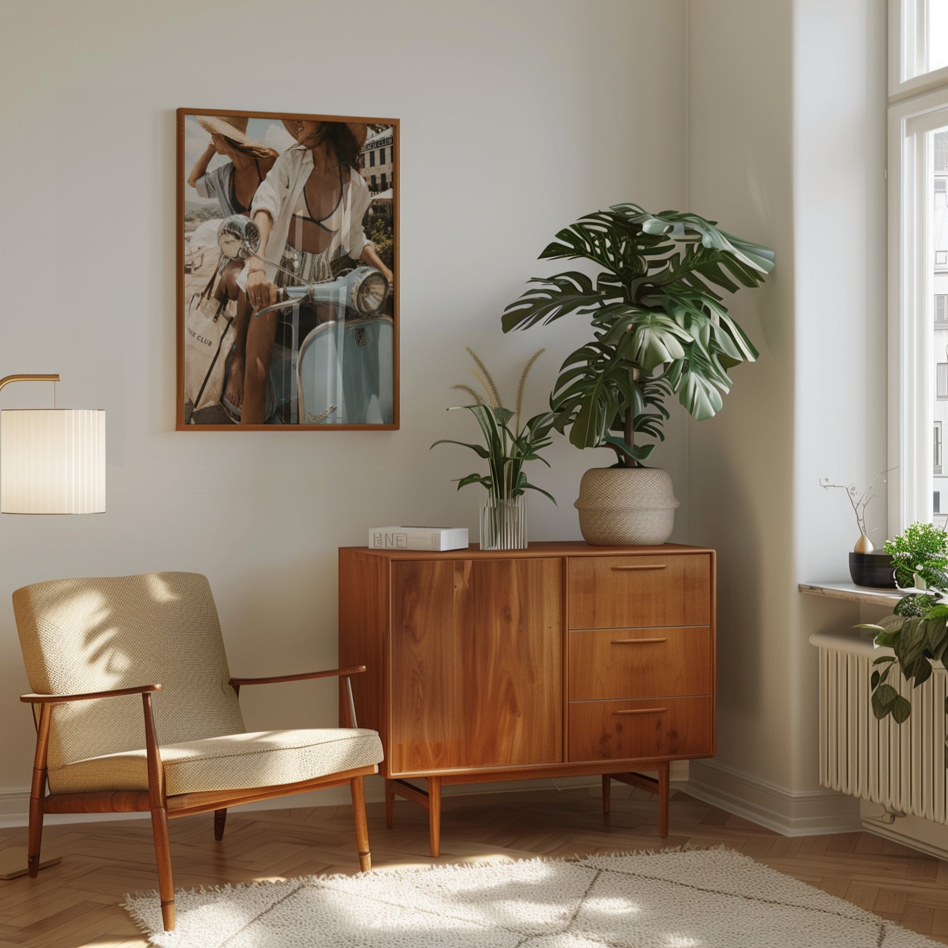 Vespa Print – Italian Summer Wall Art - interior