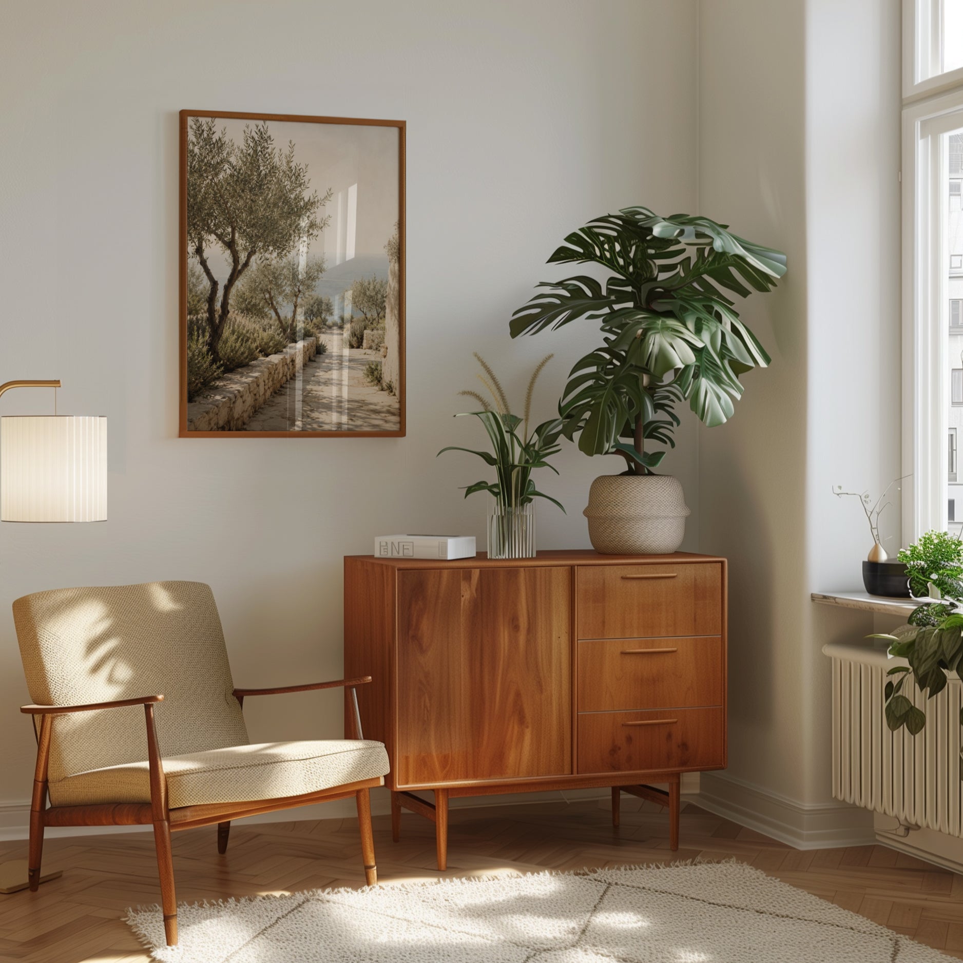Olive Tree Pathway Wall Art - interior