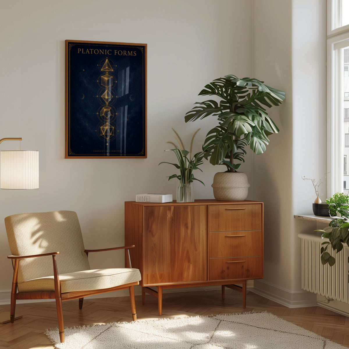 Geometry Wall Art: Platonic Solids - interior