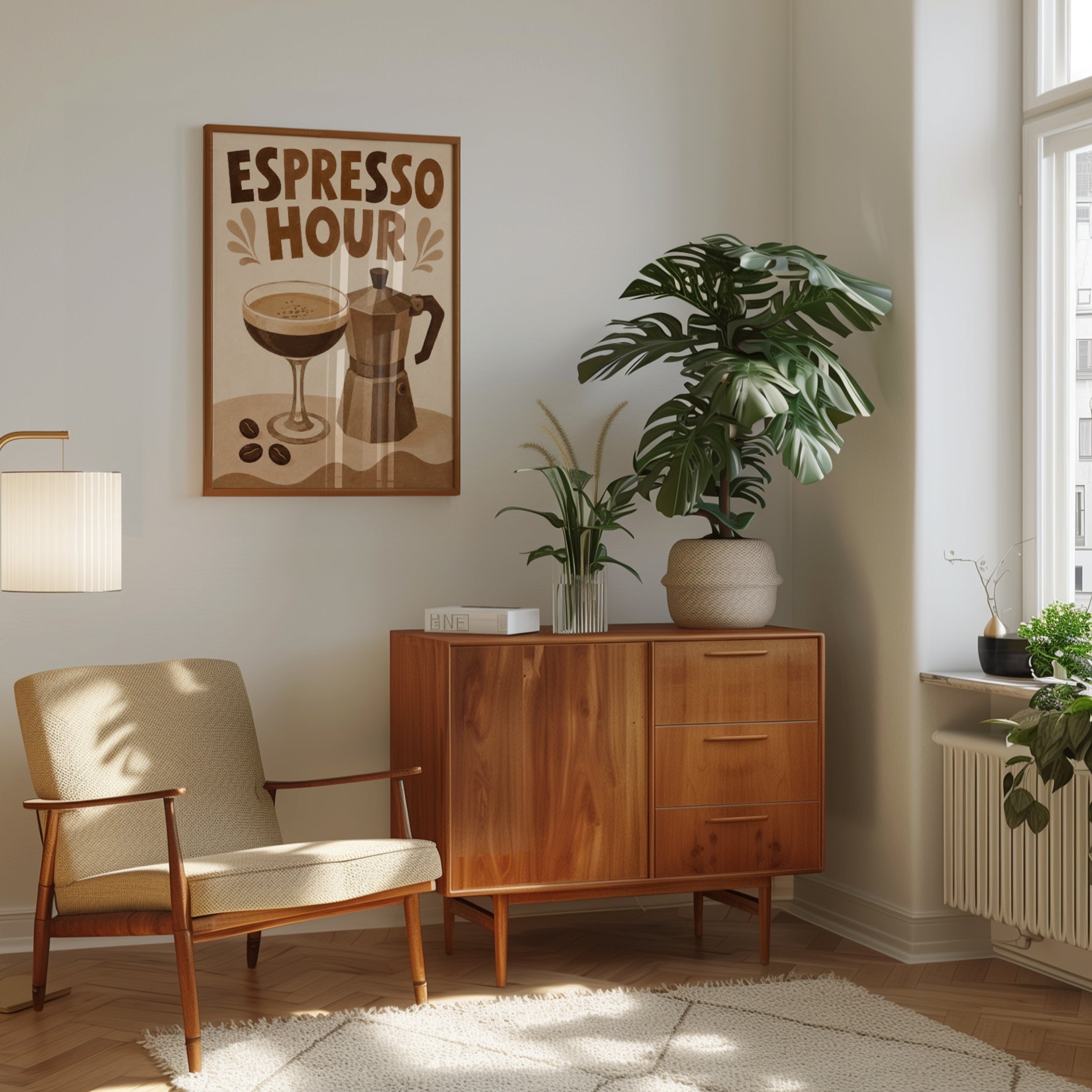 Espresso Hour Print – Coffee Bar Wall Art - interior