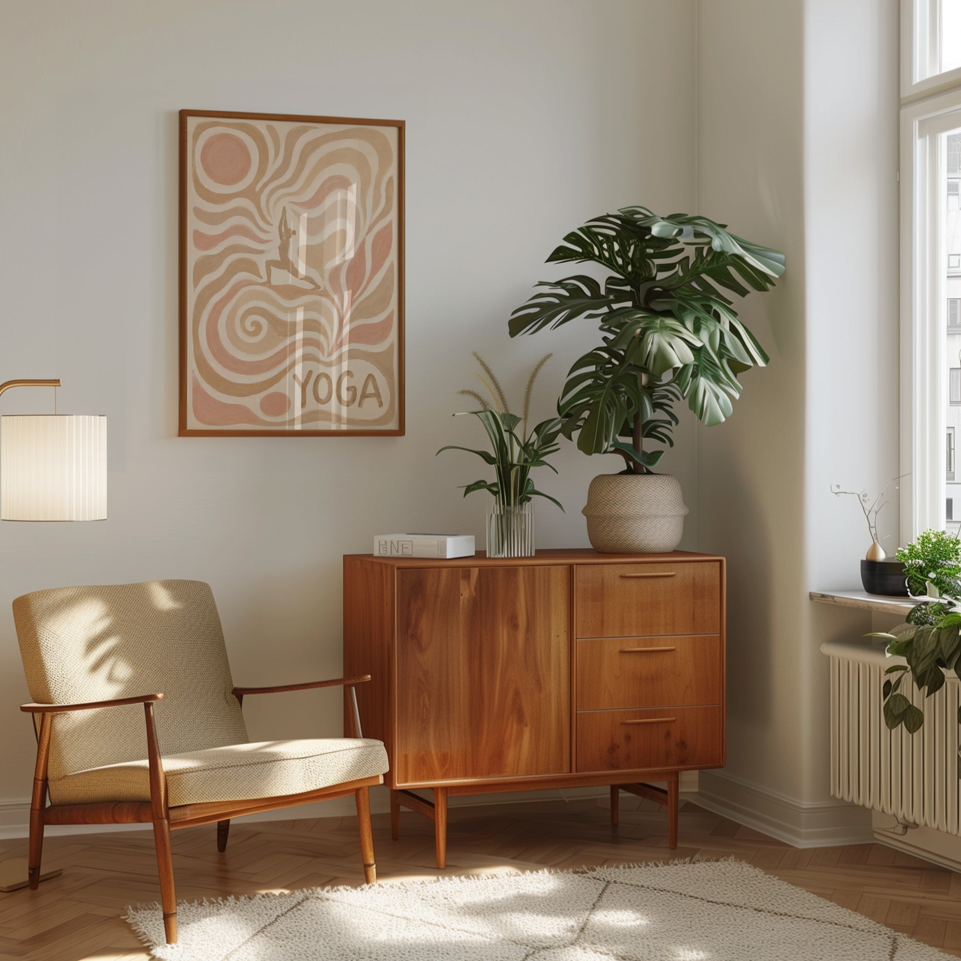 Yoga Wall Art – Meditation Room Decor - interior