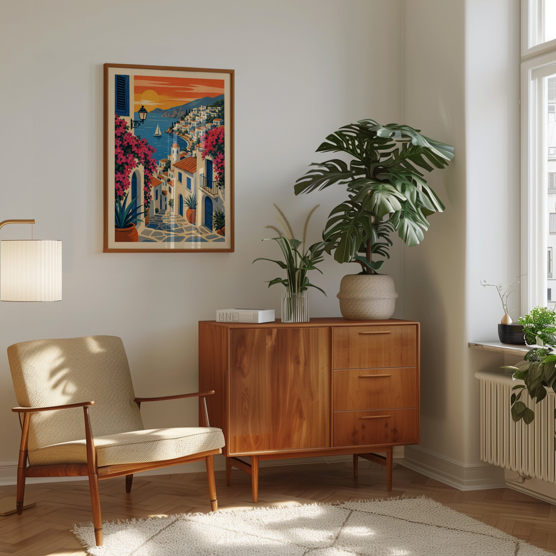 Mediterranean Coastal Print - interior