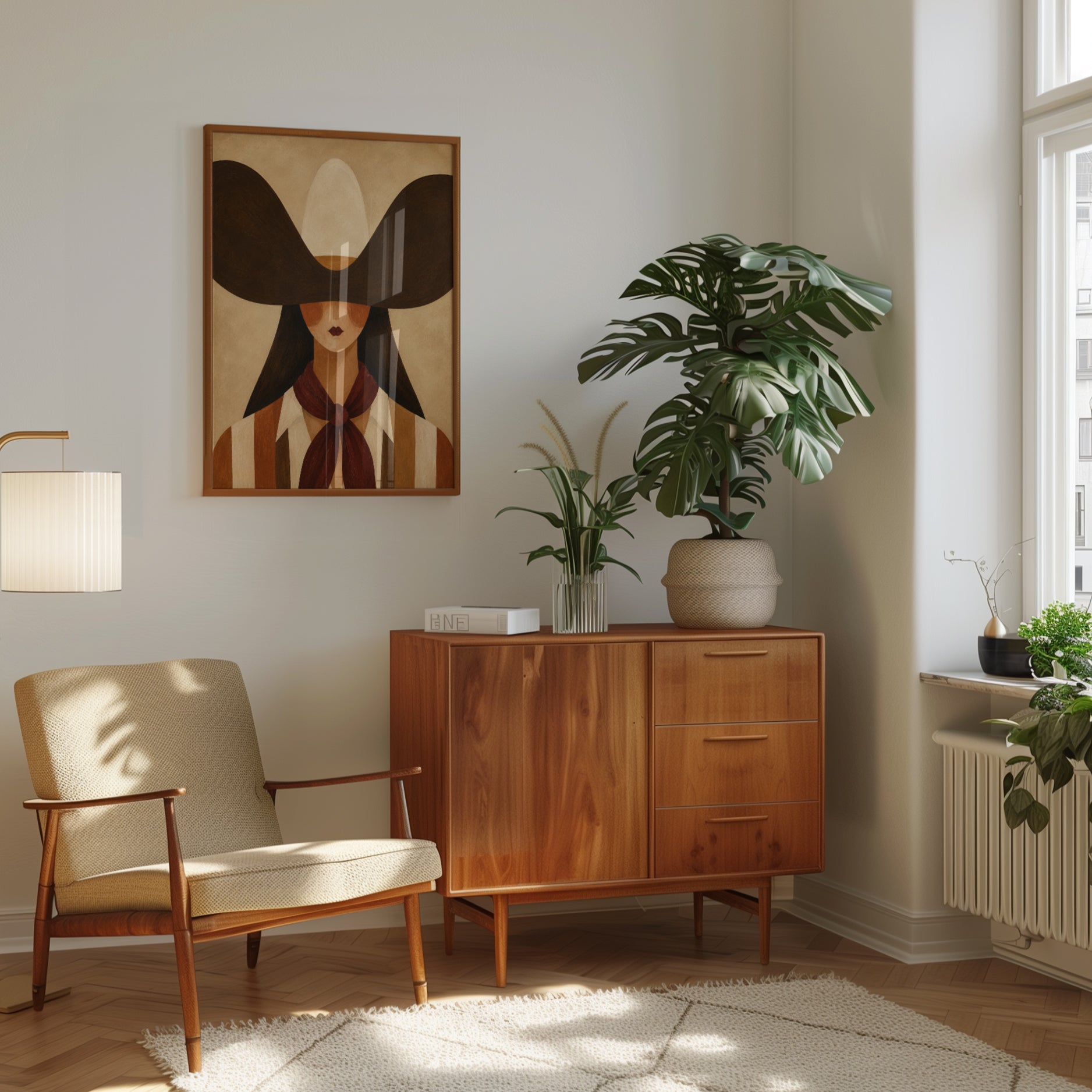 Minimalist Woman Portrait – Fashion Wall Art - interior