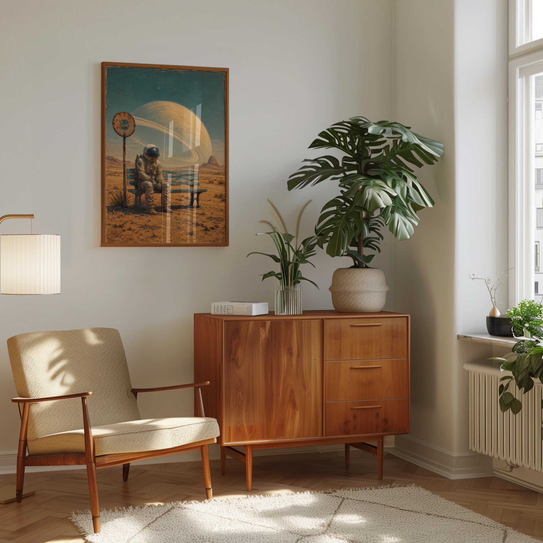 Astronaut Wall Art – Space Print - interior