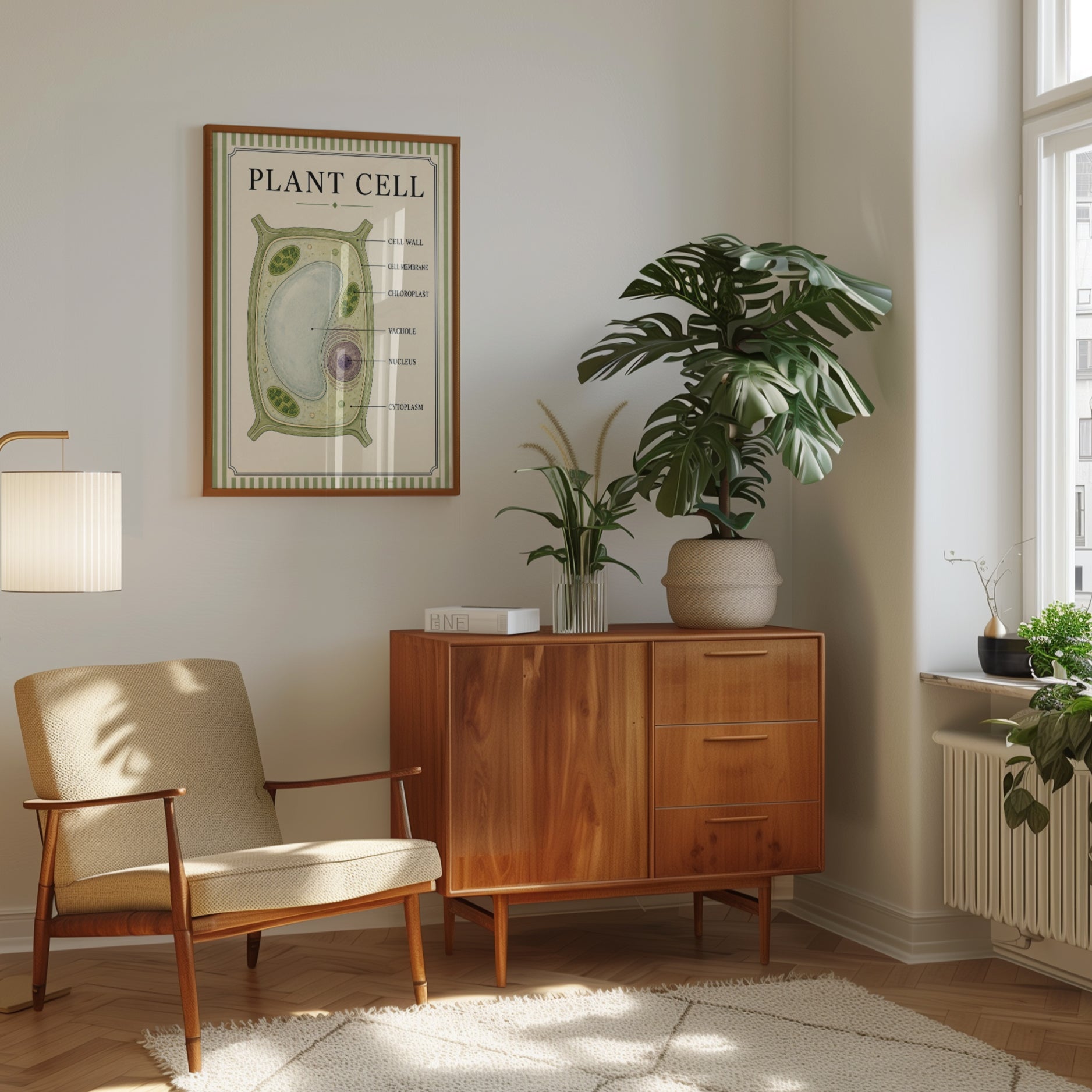 Plant Cell Poster – Biology Wall Art - interior