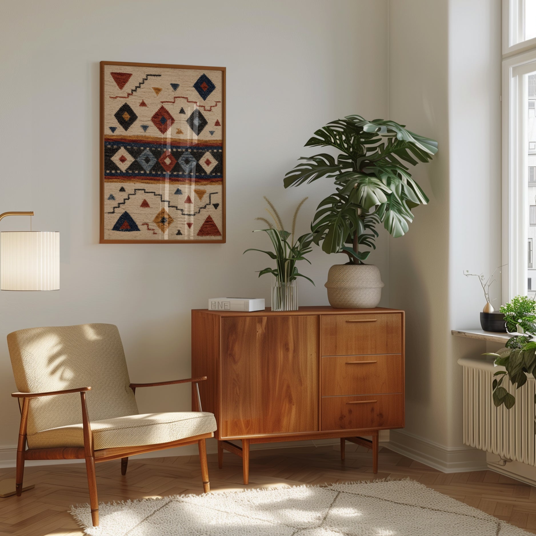Southwestern Wall Art – Tribal Pattern Print - interior