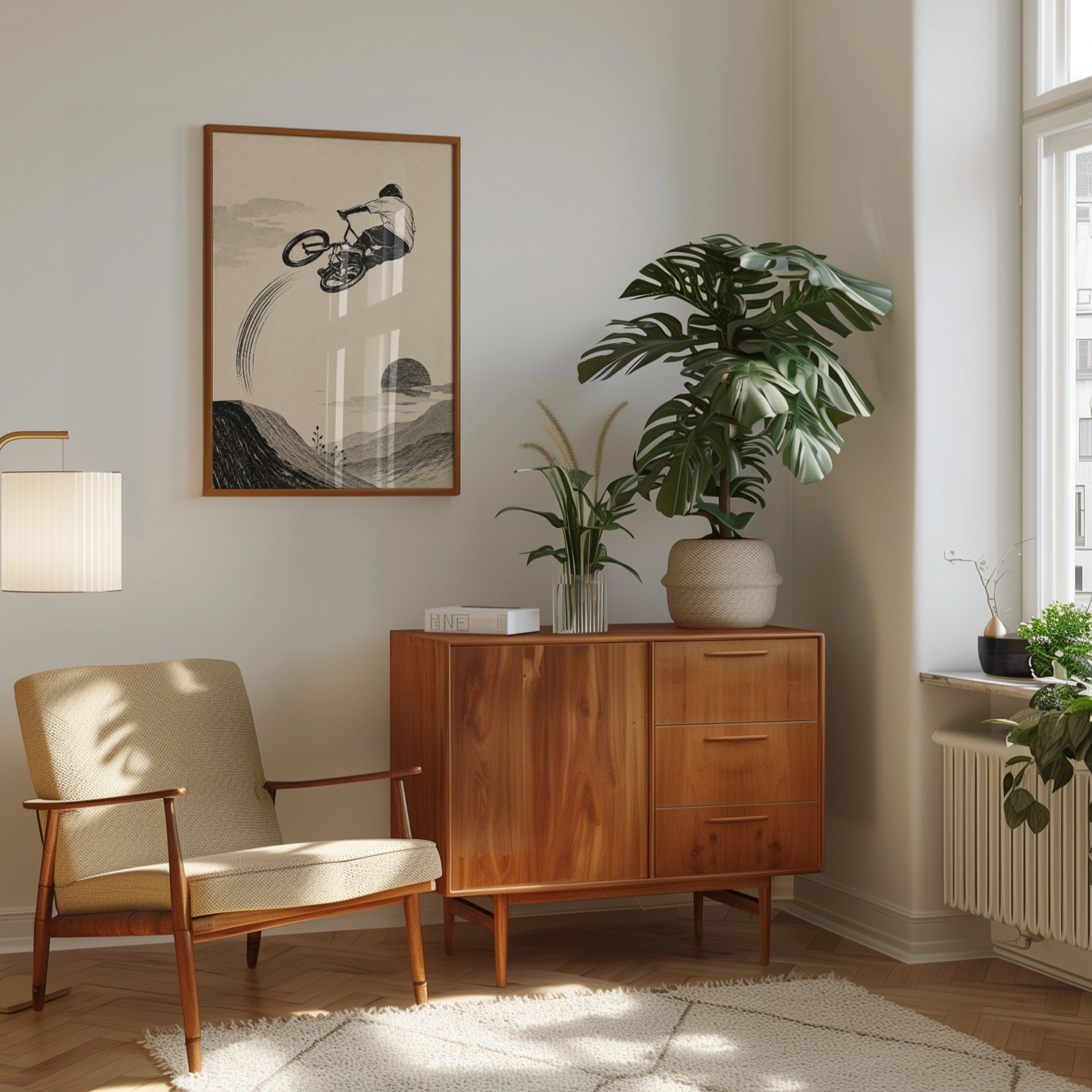 BMX Wall Art – Mountain Bike Print - interior