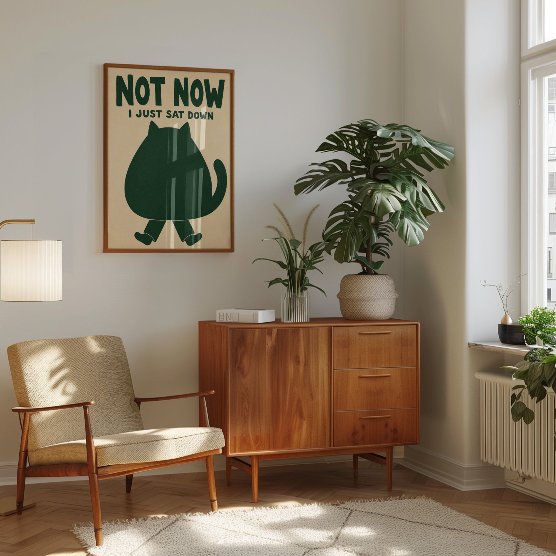 Funny Cat Poster - interior
