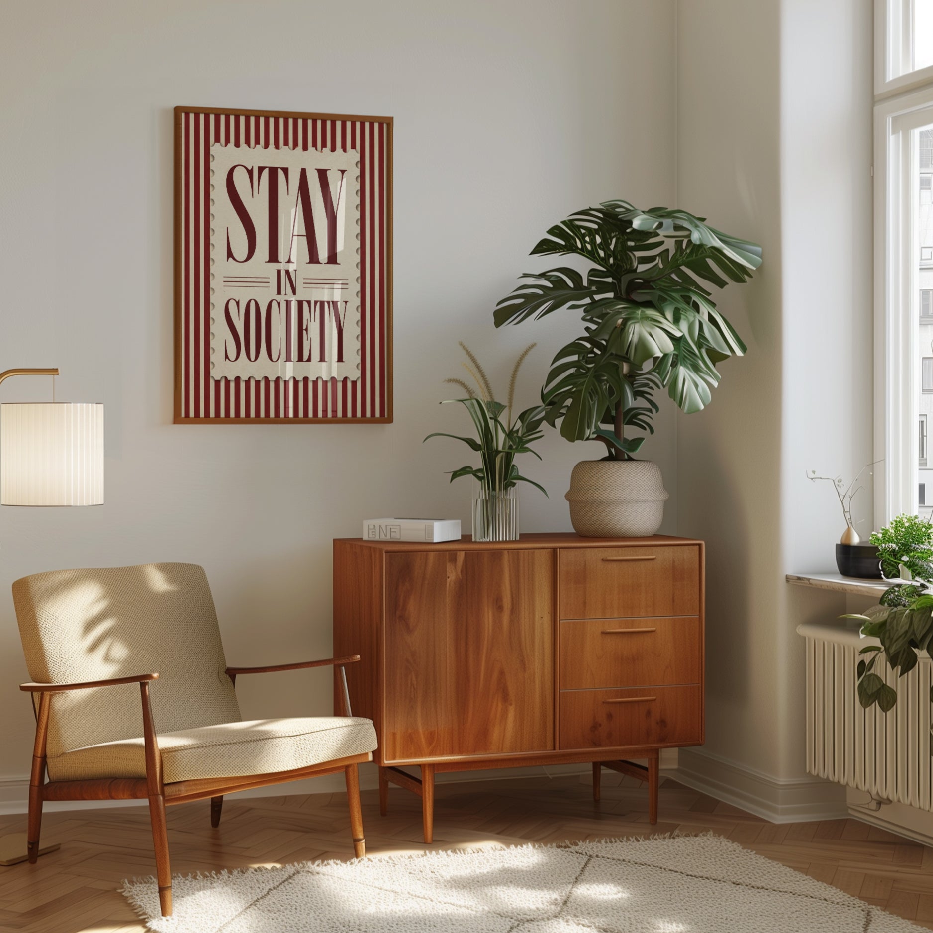 Vintage Typography Print - interior