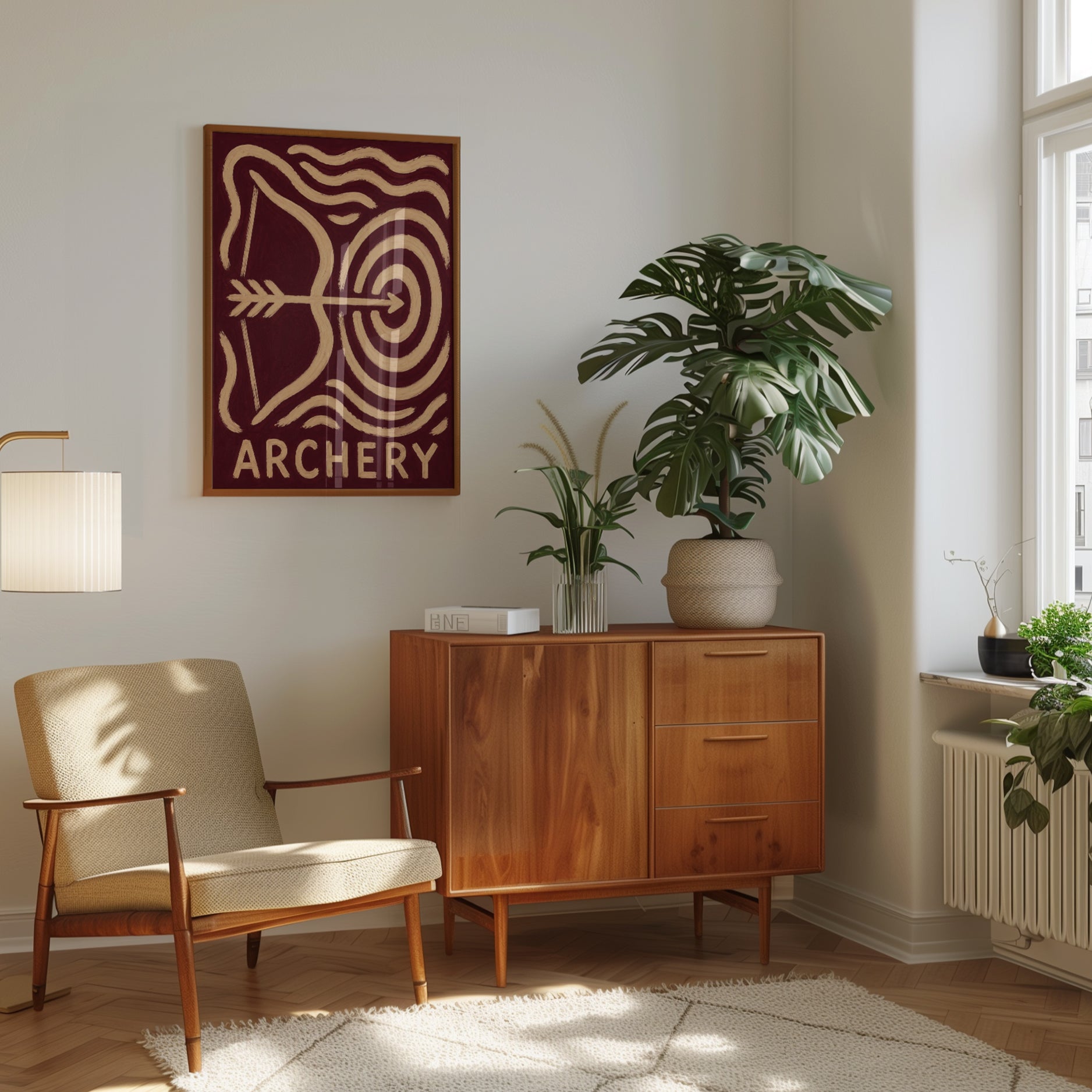 Archery Wall Art – Vintage Sports Poster - interior