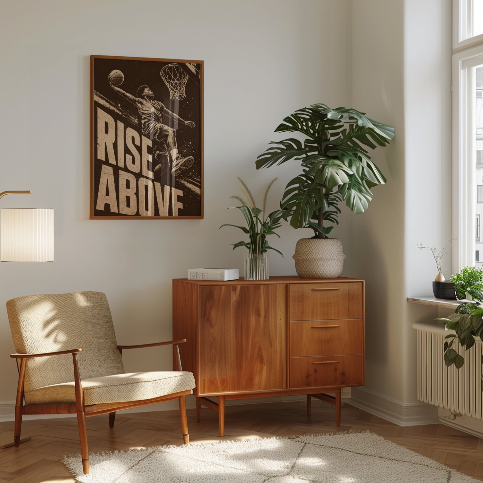 Basketball Wall Art – Sports Motivation Print - interior