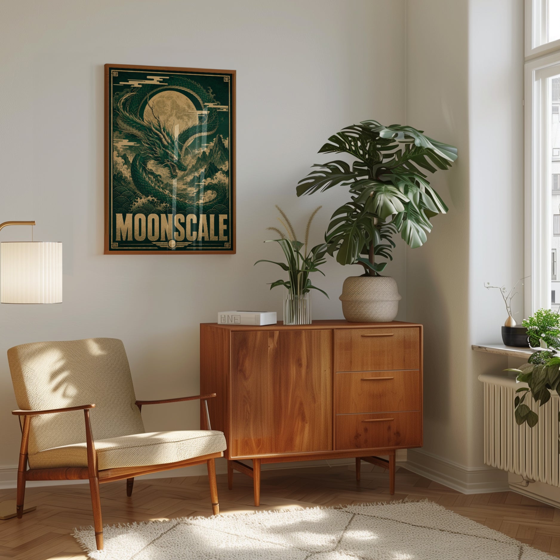 Asian Mythology Dragon Print - interior