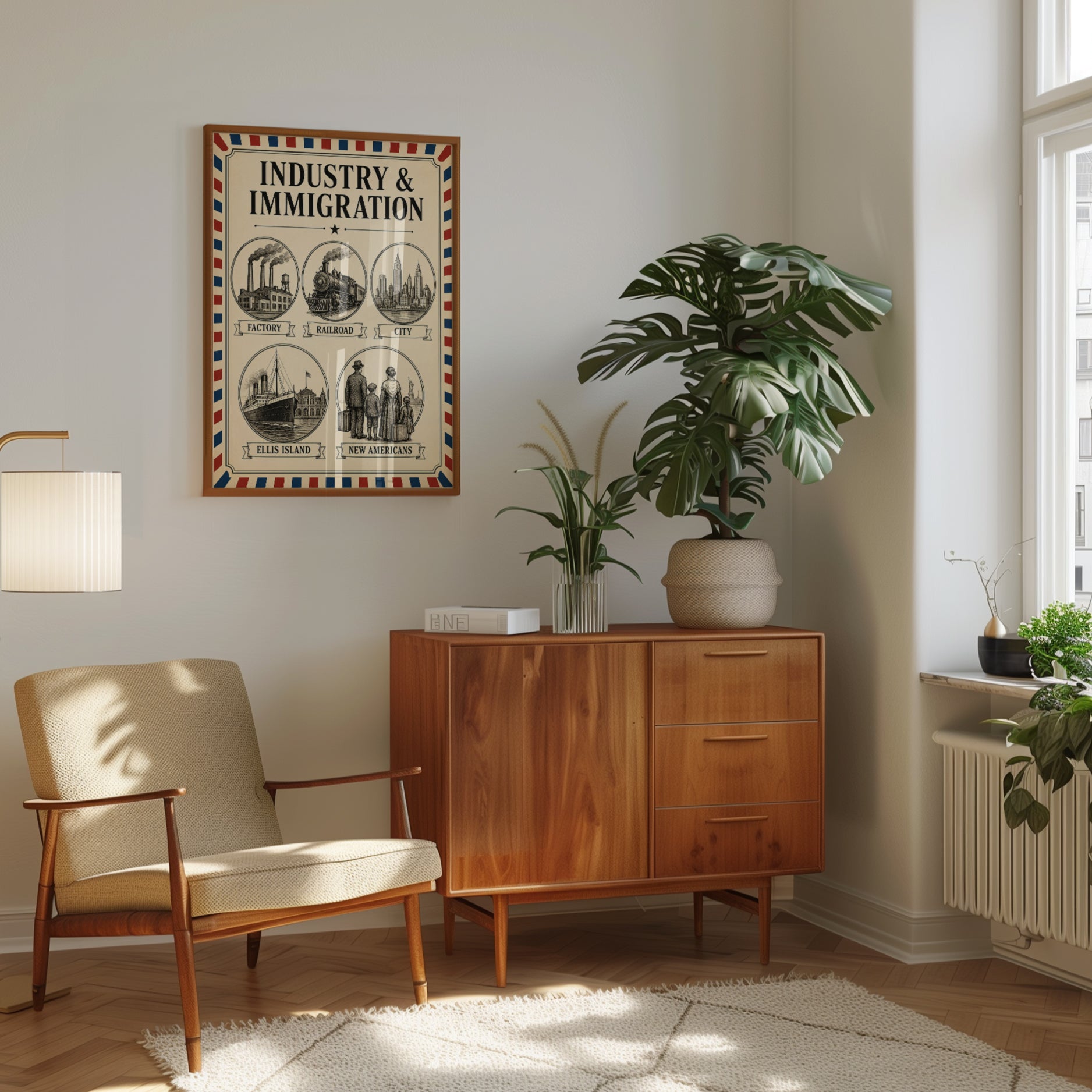 Immigration Poster – American History Wall Art - interior