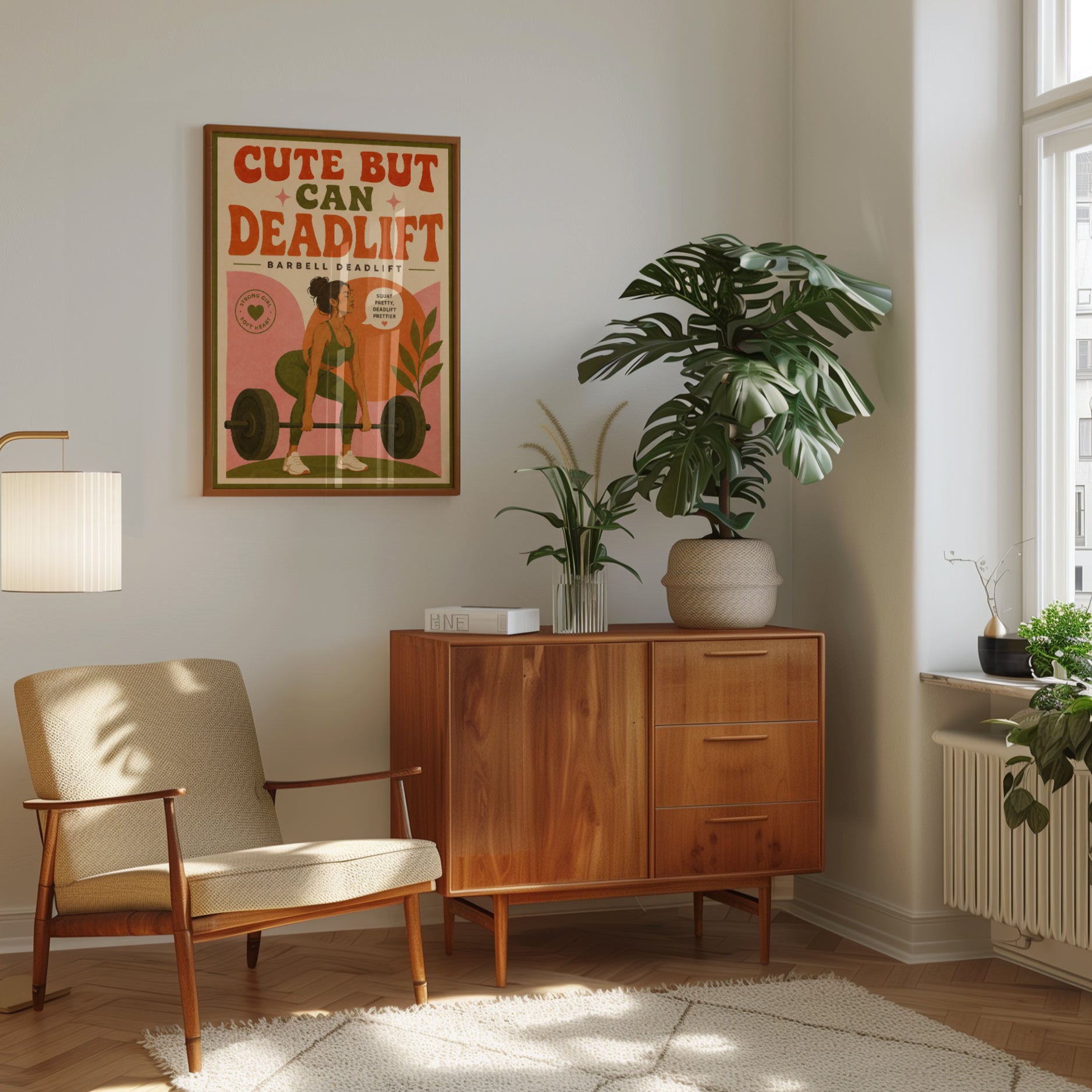 Retro Fitness Print - interior